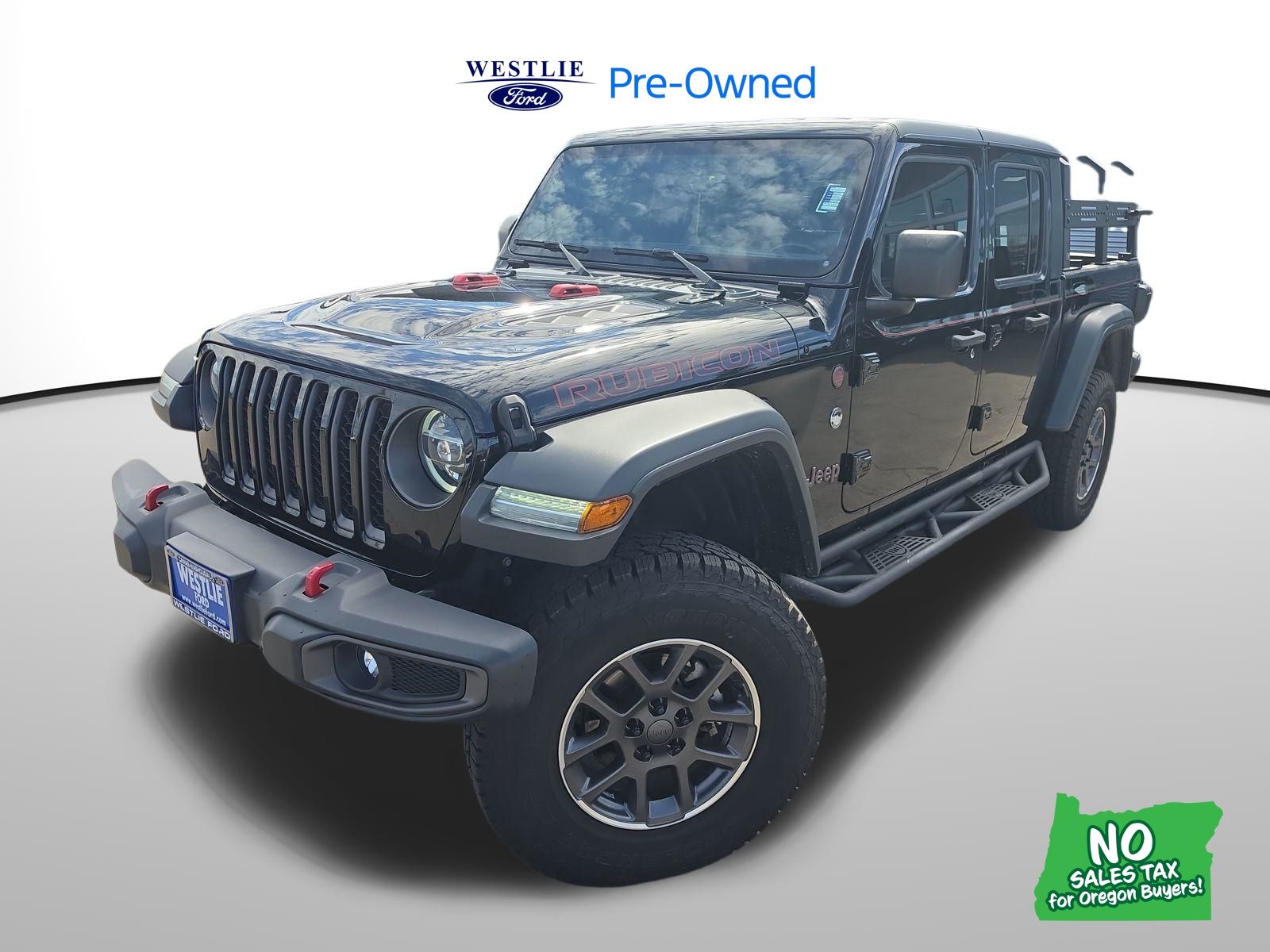 Black Clearcoat 2020 Jeep Gladiator Rubicon Crew Cab 4WD Pickup Truck Four-Wheel Drive 8-Speed Automatic