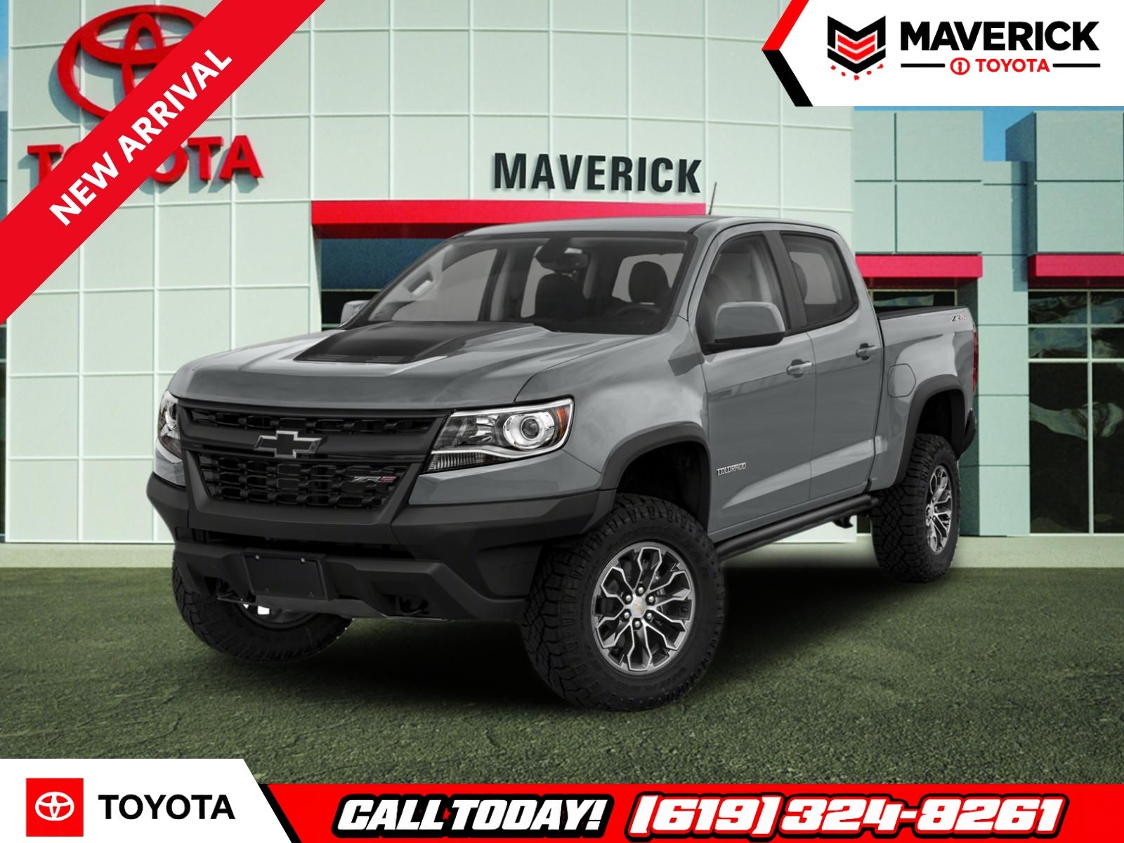 Gray (Satin Steel Metallic) 2018 Chevrolet Colorado Pickup Truck Four-Wheel Drive 8-Speed Automatic