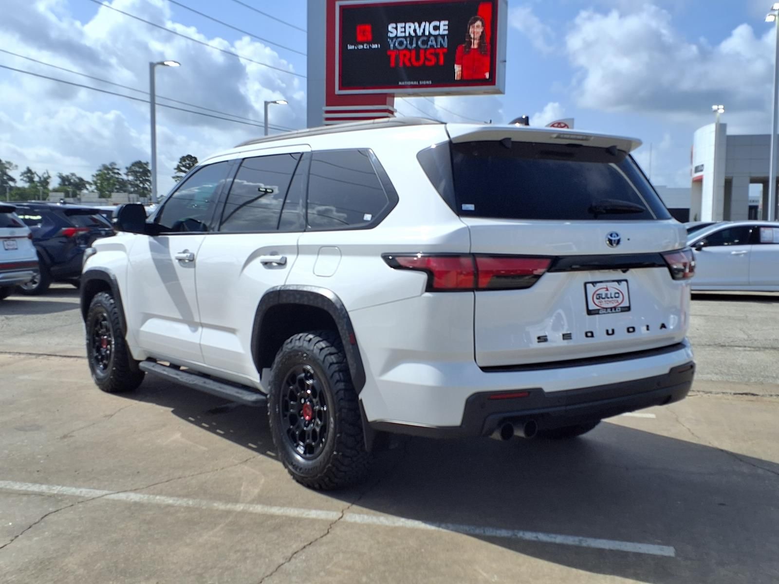 2023 Toyota Sequoia TRD Pro White at Bayway Cadillac of The Woodlands
