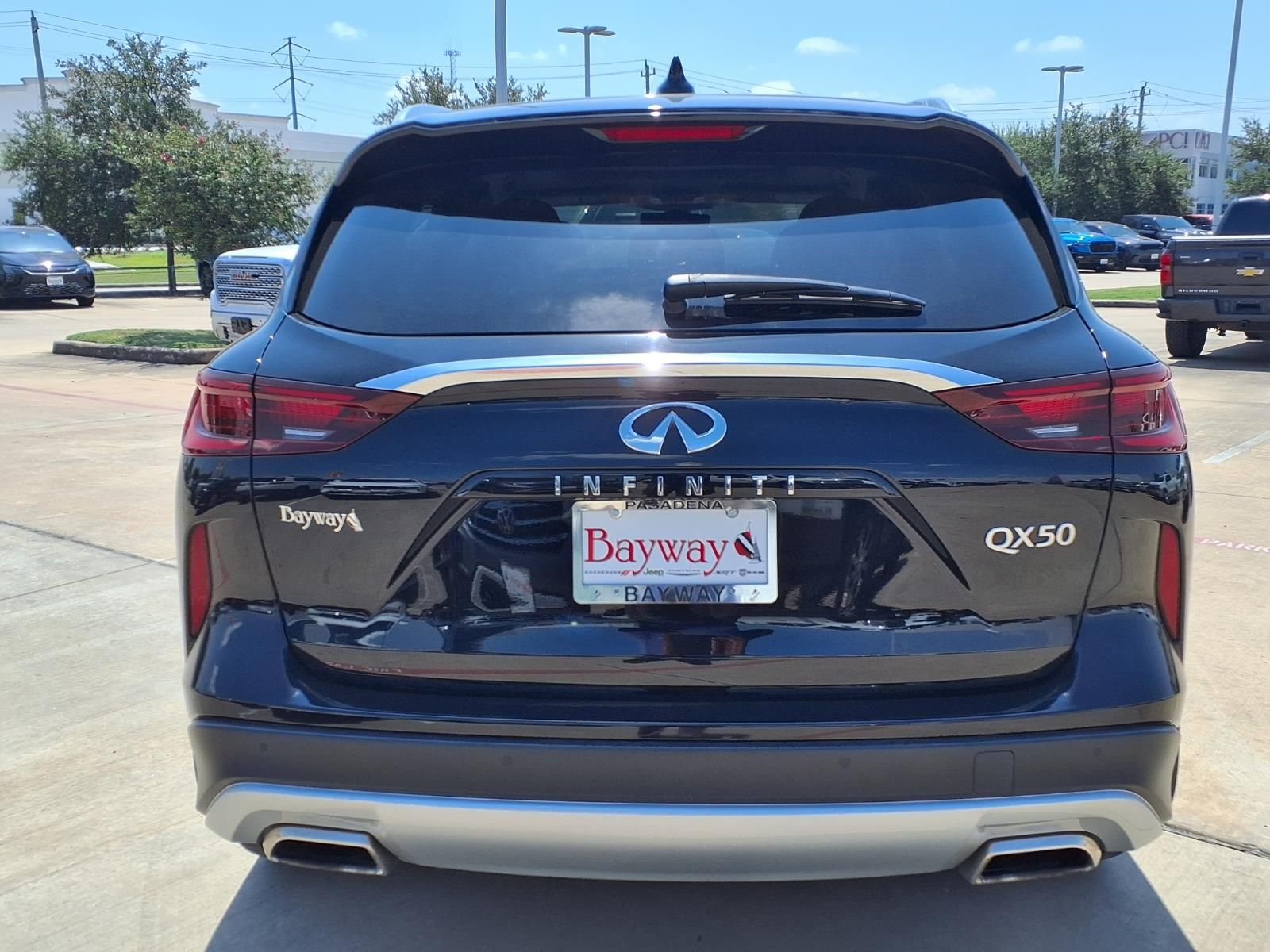 2023 INFINITI QX50 LUXE Black at South Houston Nissan