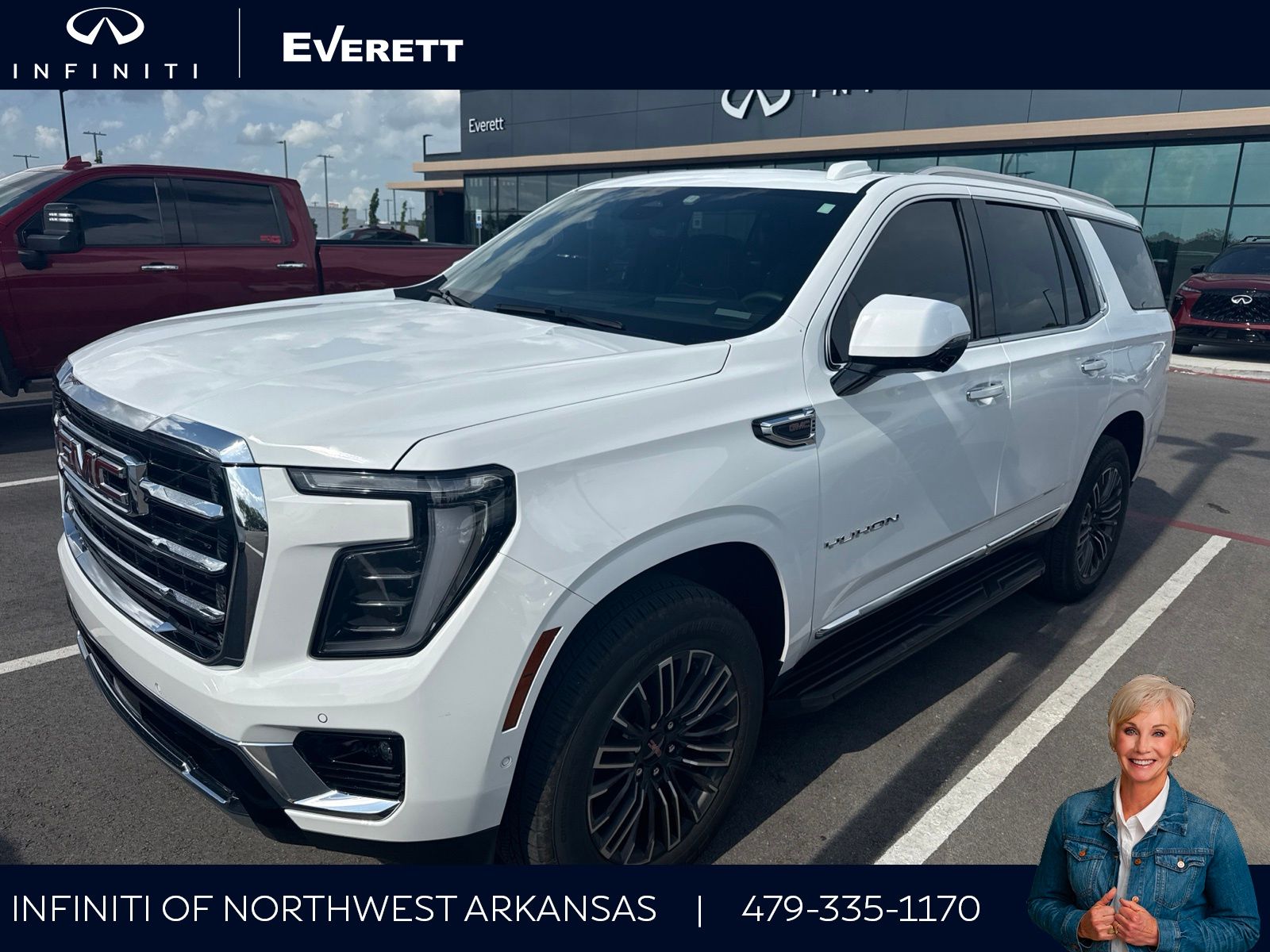 Summit White 2025 GMC Yukon SUV / Crossover Four-Wheel Drive
