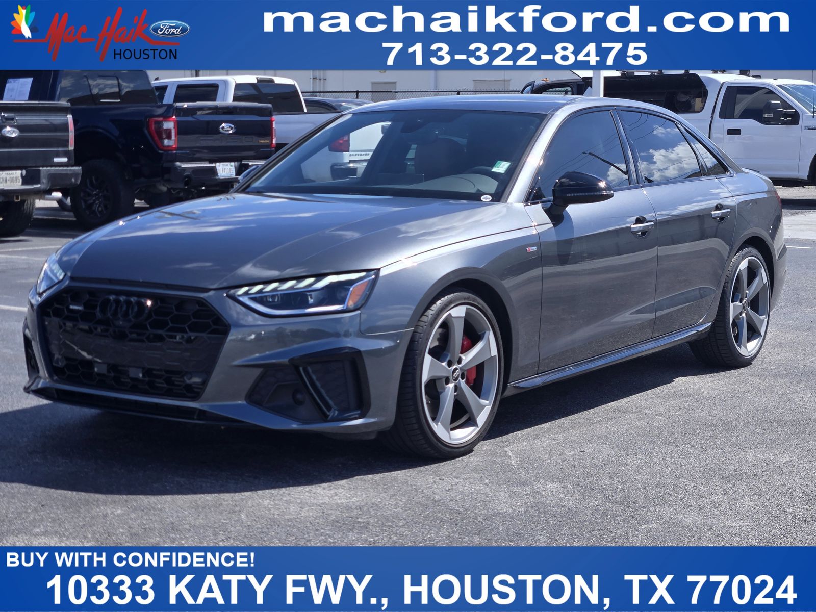 Daytona Gray Pearl Effect 2023 Audi A4 quattro Premium Plus S Line 45 TFSI AWD Sedan All-Wheel Drive 7-Speed Automatic