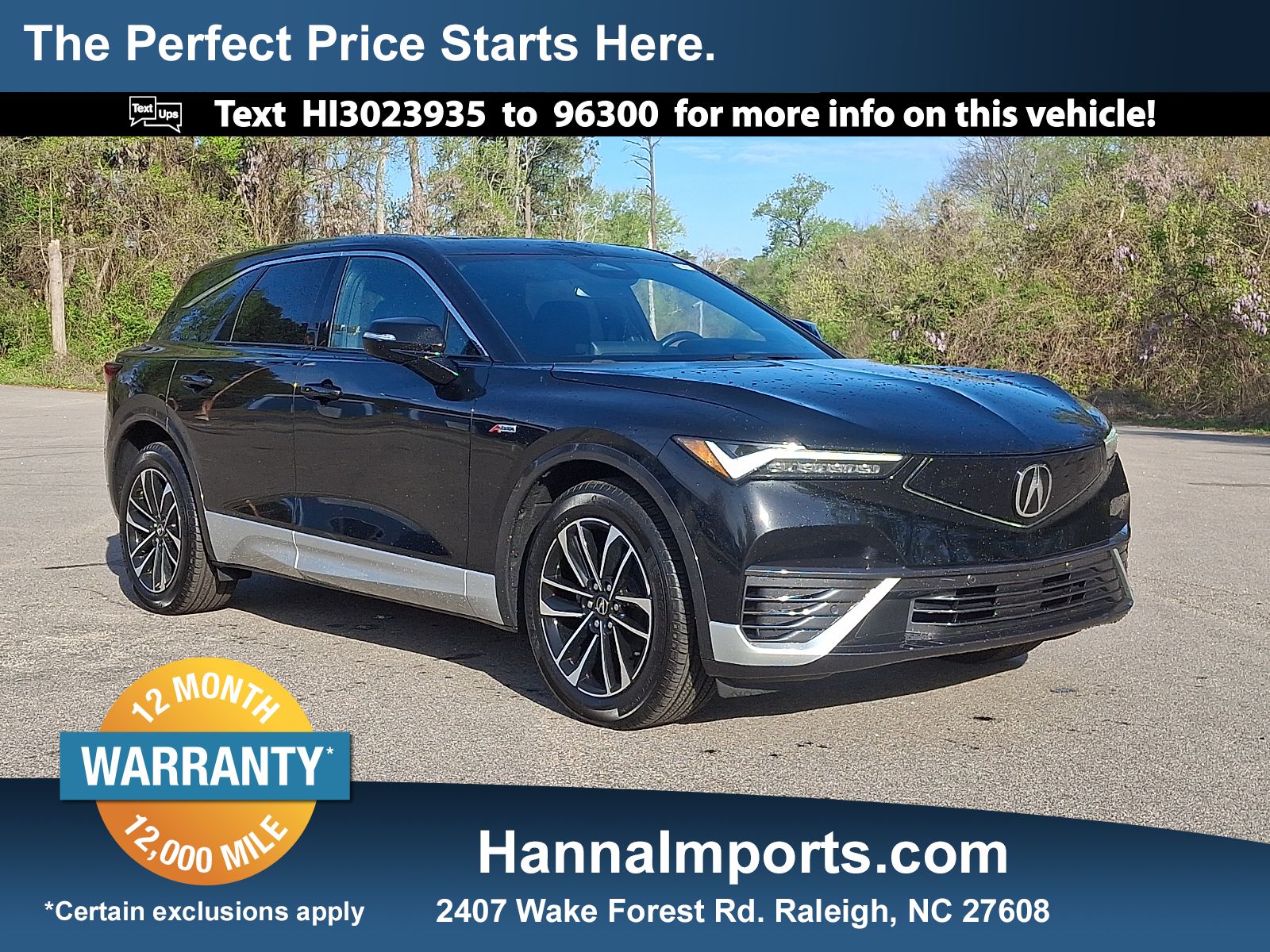 Cosmic Black Metallic 2024 Acura ZDX A-Spec RWD SUV / Crossover Rear-Wheel Drive Automatic