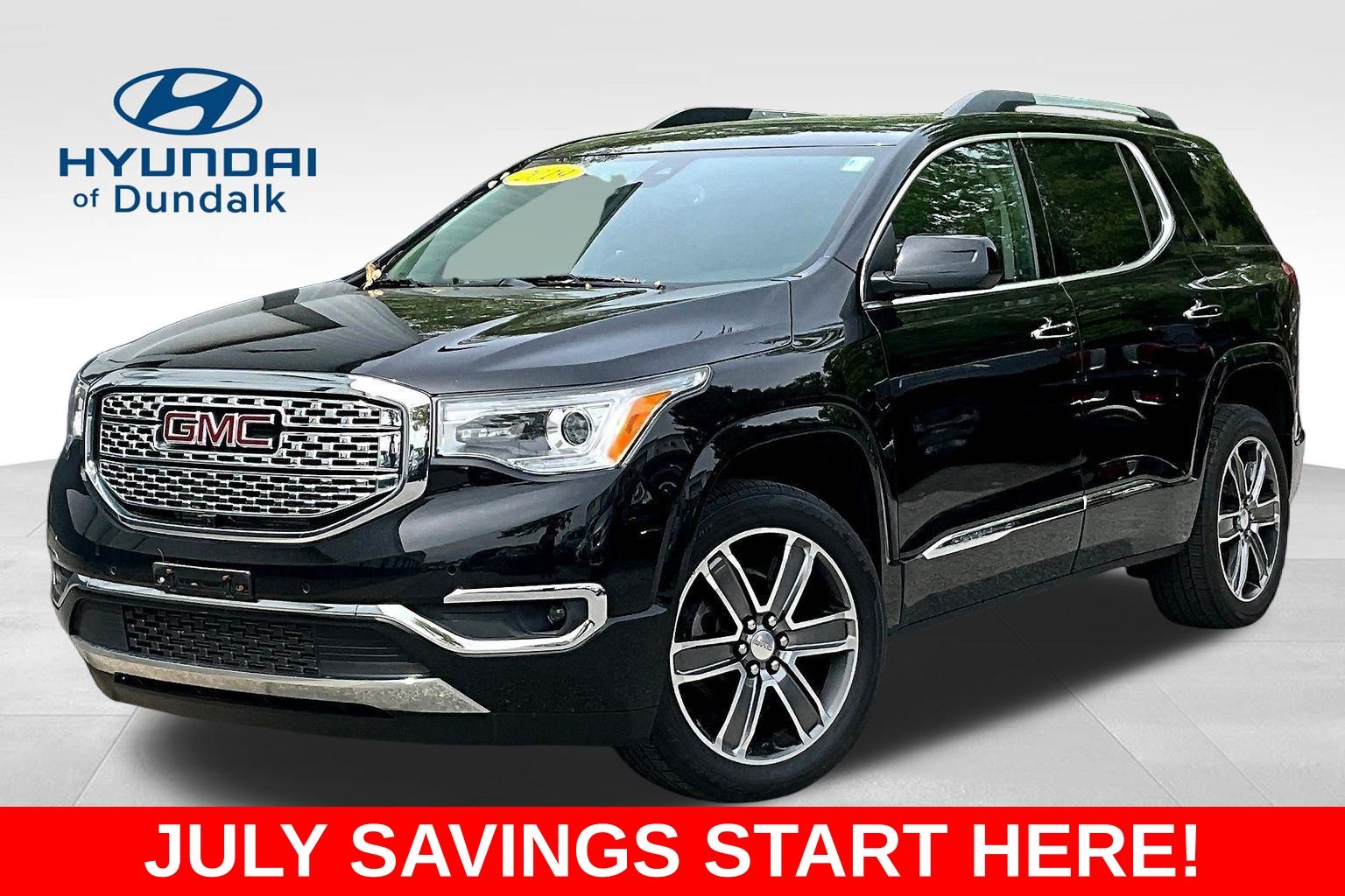 Black (Ebony Twilight Metallic) 2019 GMC Acadia SUV / Crossover Four-Wheel Drive 6-Speed Automatic