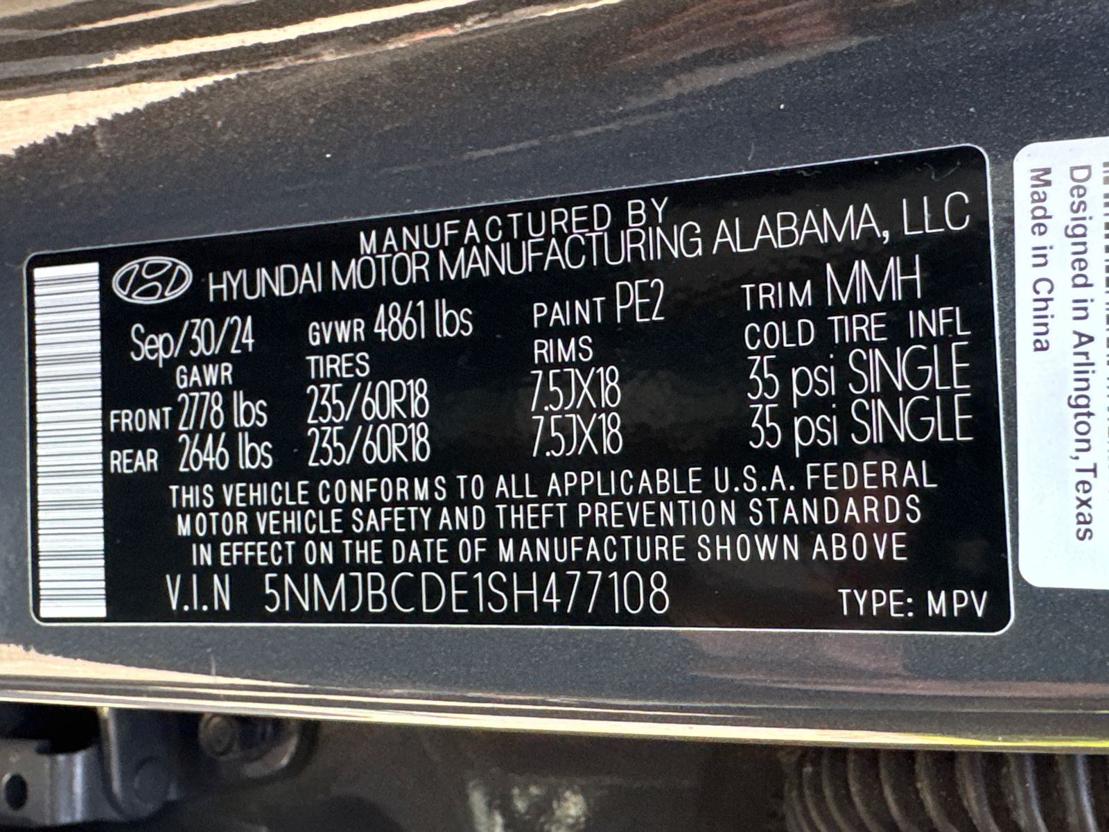 Used 2025 Gray Hyundai SEL image 33