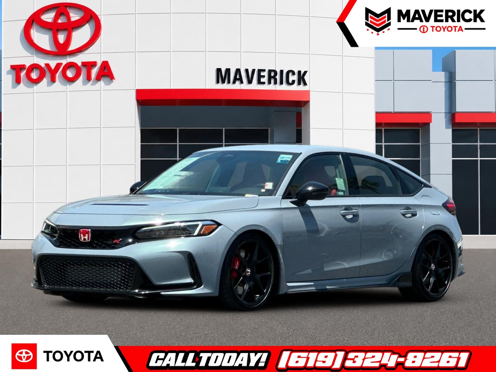 Sonic Gray Pearl 2024 Honda Civic Type R Hatchback Front-Wheel Drive 6-Speed Manual