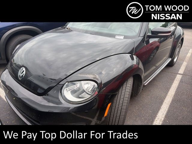 Black Uni 2015 Volkswagen Beetle 1.8T Classic Hatchback Front-Wheel Drive 6-Speed Automatic