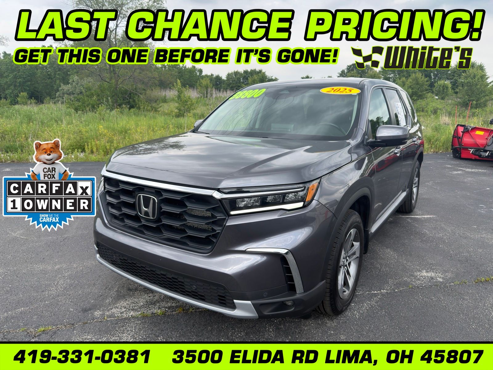 Black 2025 Honda Pilot SUV / Crossover All-Wheel Drive Automatic
