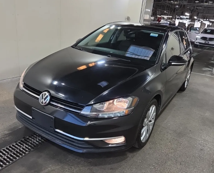 Deep Black 2019 Volkswagen Golf Hatchback Front-Wheel Drive 8-Speed Automatic