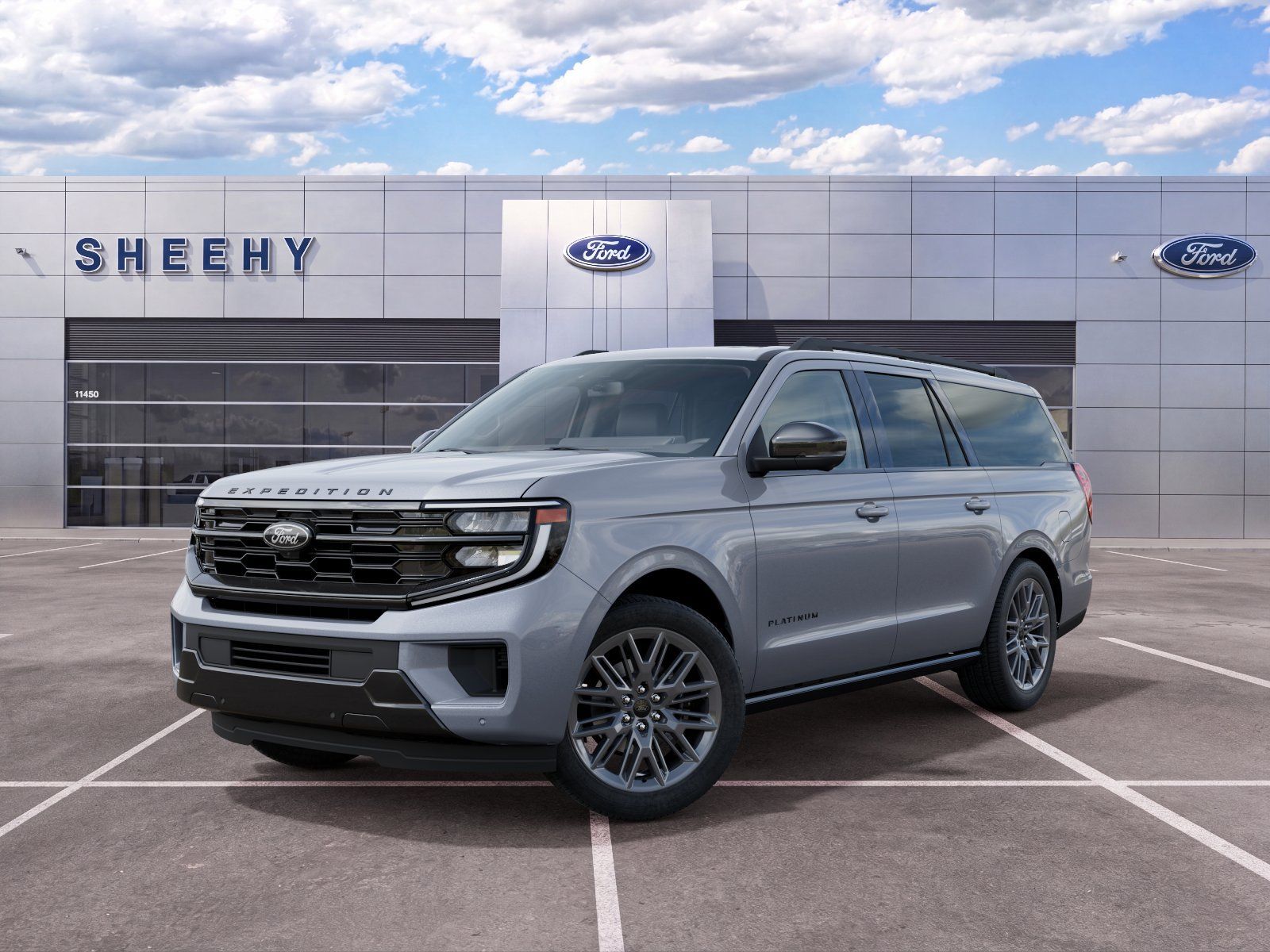 New 2027 Glacier Gray Metallic Tri-Coat Ford Platinum image 4