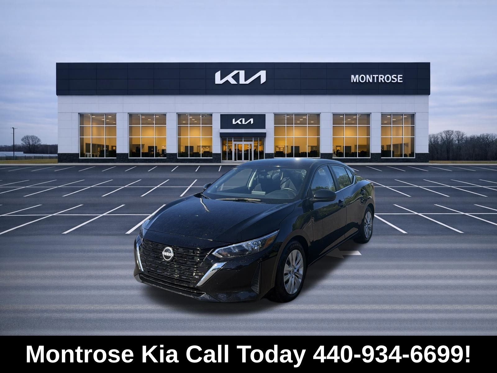 Super Black 2025 Nissan Sentra Sedan Front-Wheel Drive Continuously Variable Transmission