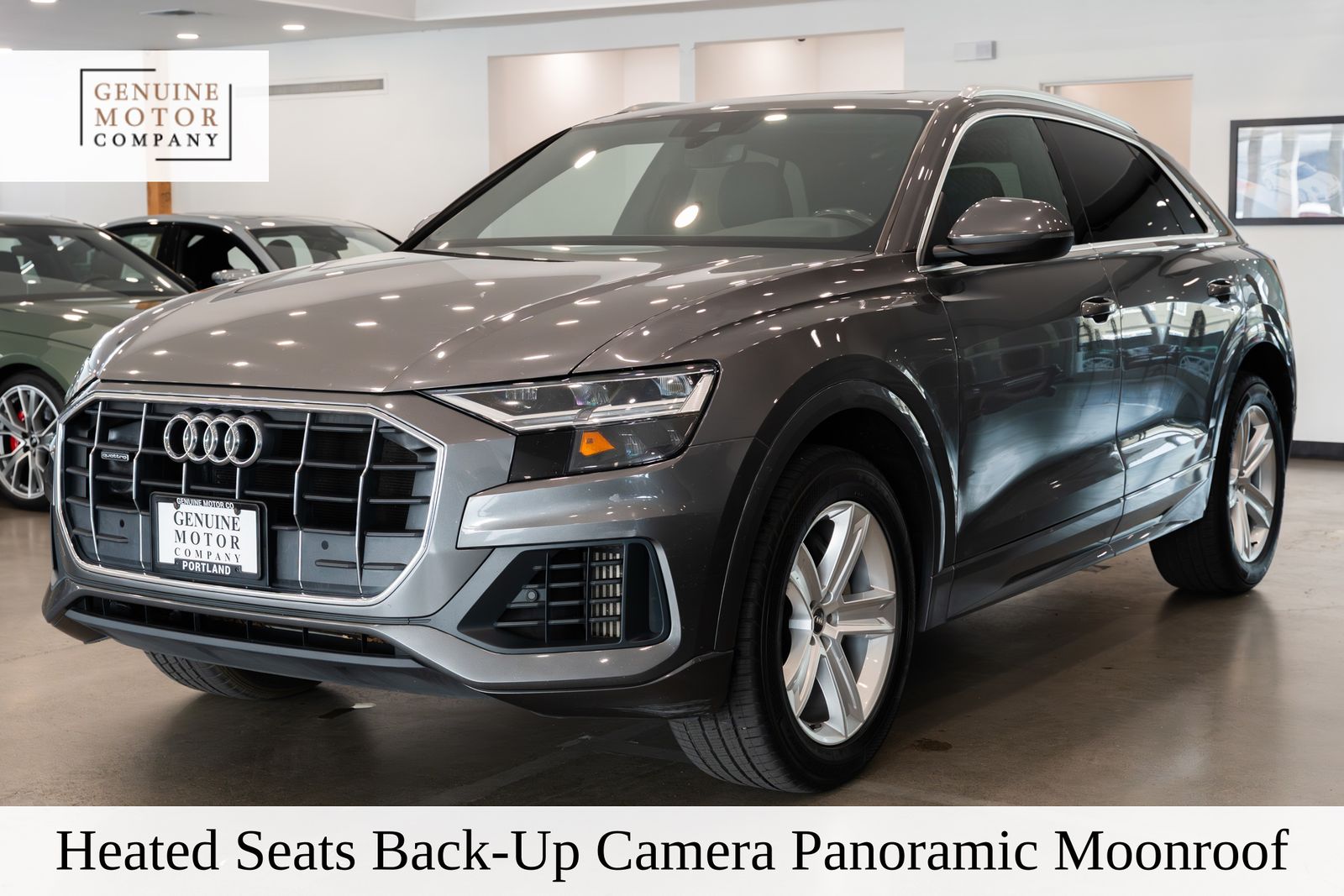 Gray Metallic 2019 Audi Q8 SUV / Crossover All-Wheel Drive 8-Speed Automatic