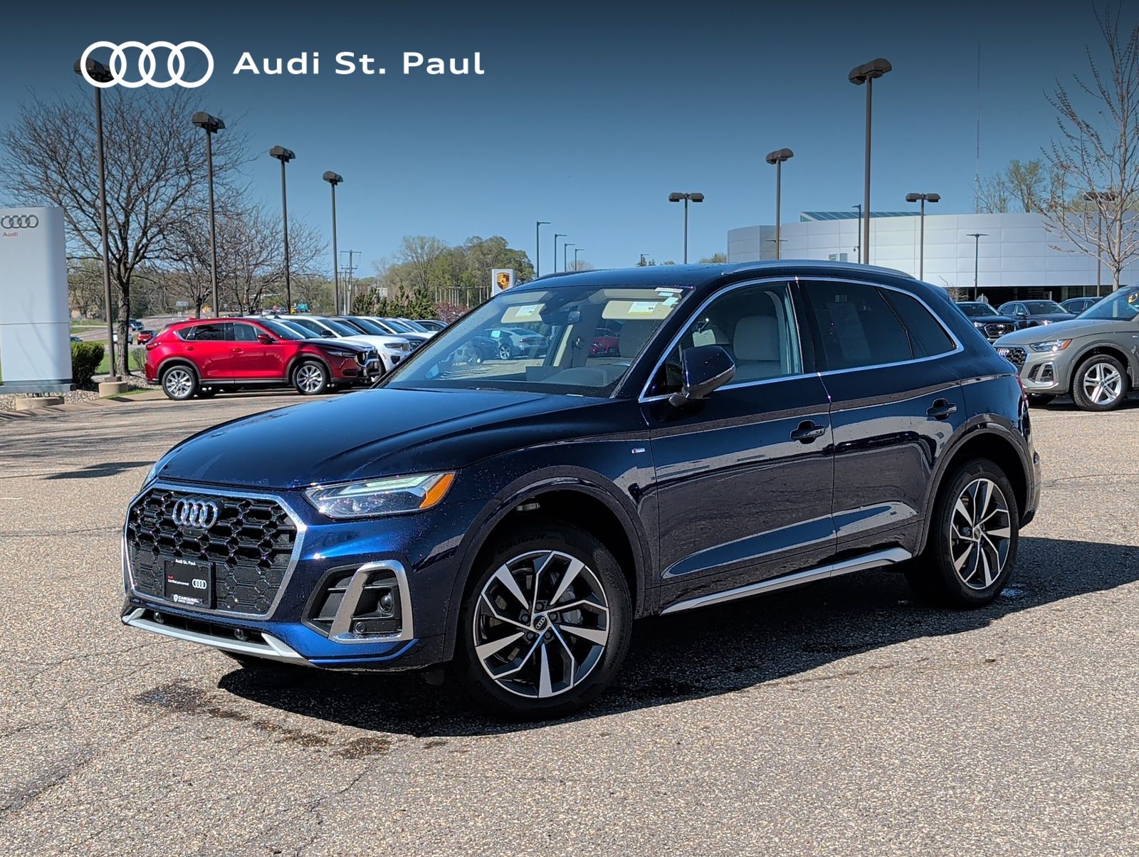 Navarra Blue Metallic 2023 Audi Q5 quattro Premium Plus S Line 45 TFSI SUV / Crossover All-Wheel Drive 7-Speed Automatic