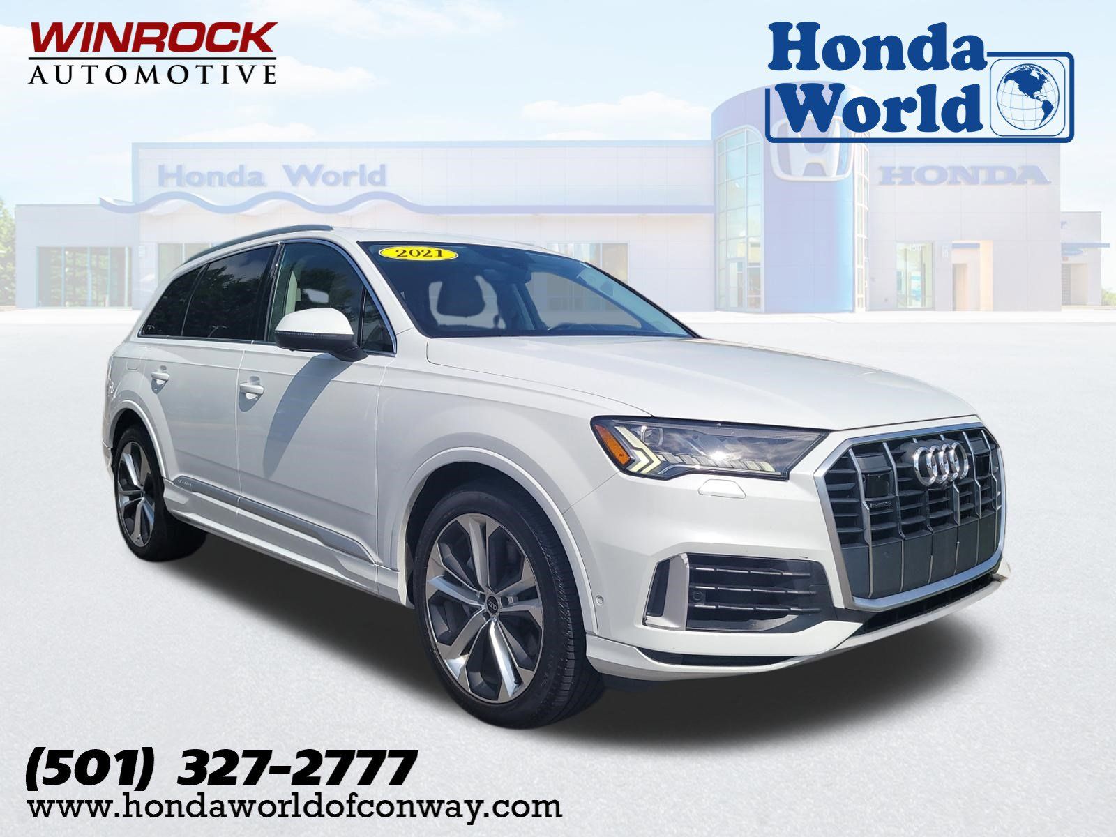 Glacier White 2021 Audi Q7 quattro Prestige 55 TFSI SUV / Crossover All-Wheel Drive 8-Speed Automatic
