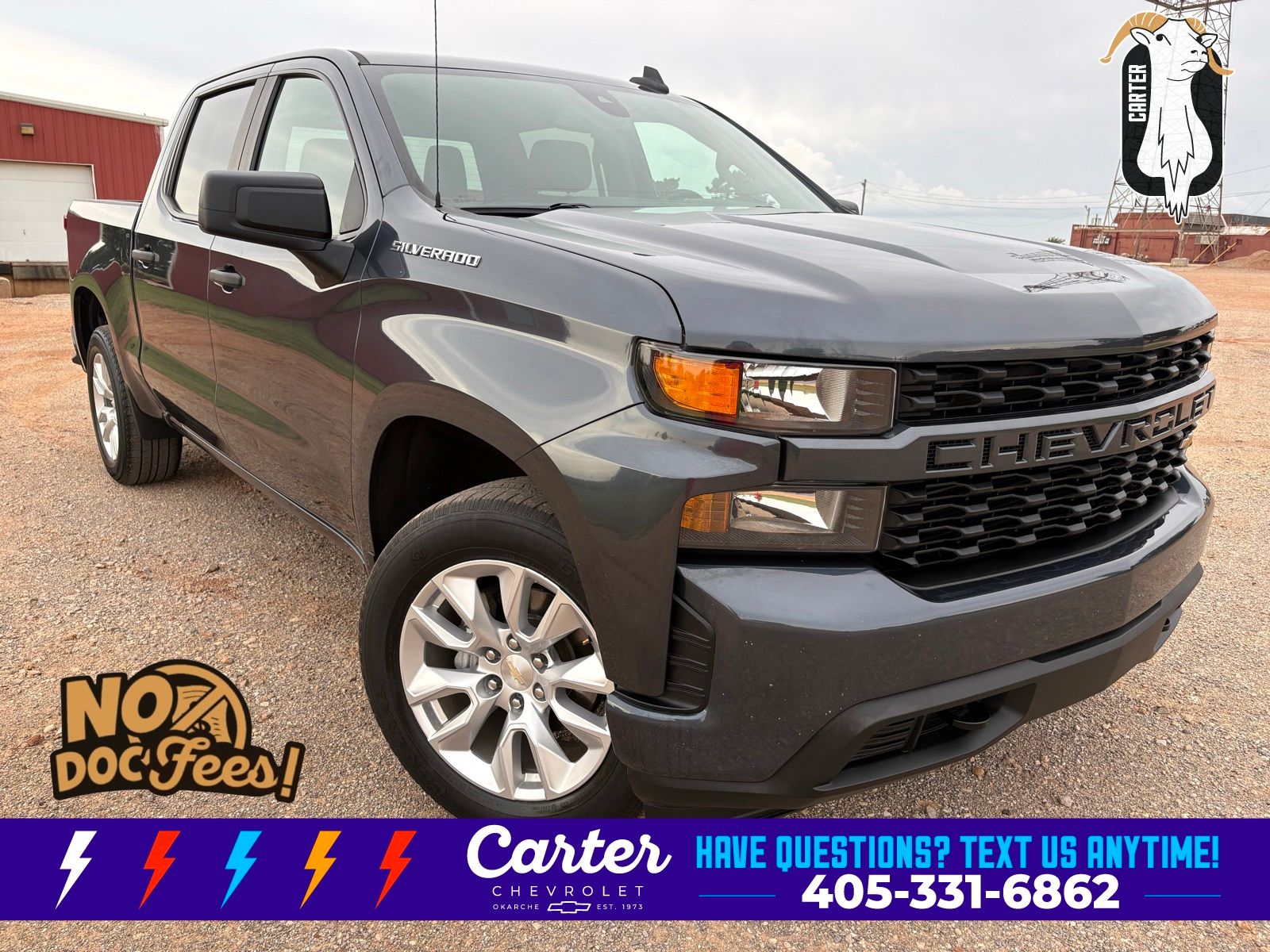 Shadow Gray Metallic 2022 Chevrolet Silverado 1500 Pickup Truck 4X2 8-Speed Automatic