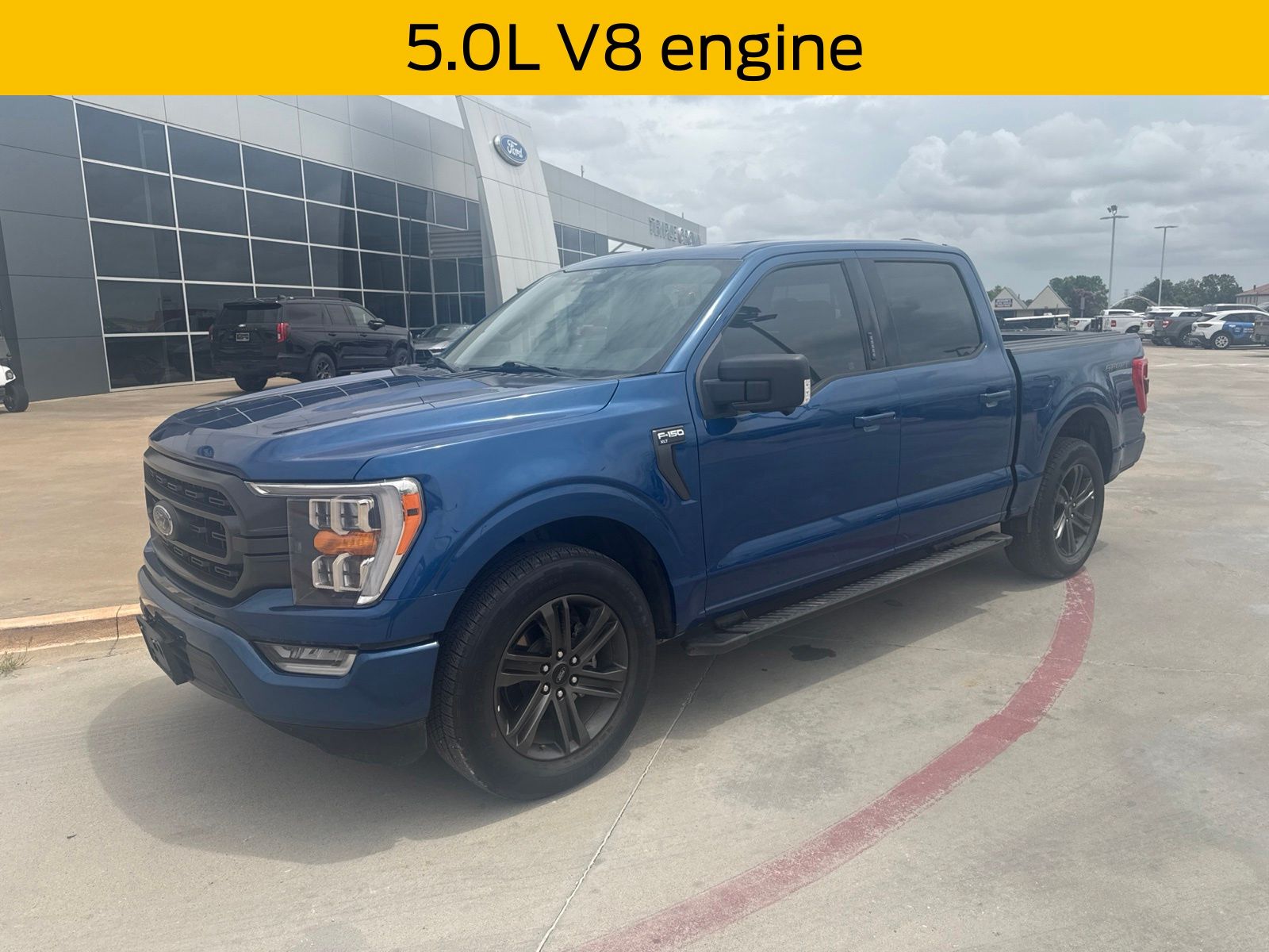 Blue Metallic 2022 Ford F-150 Pickup Truck 4X2 Automatic