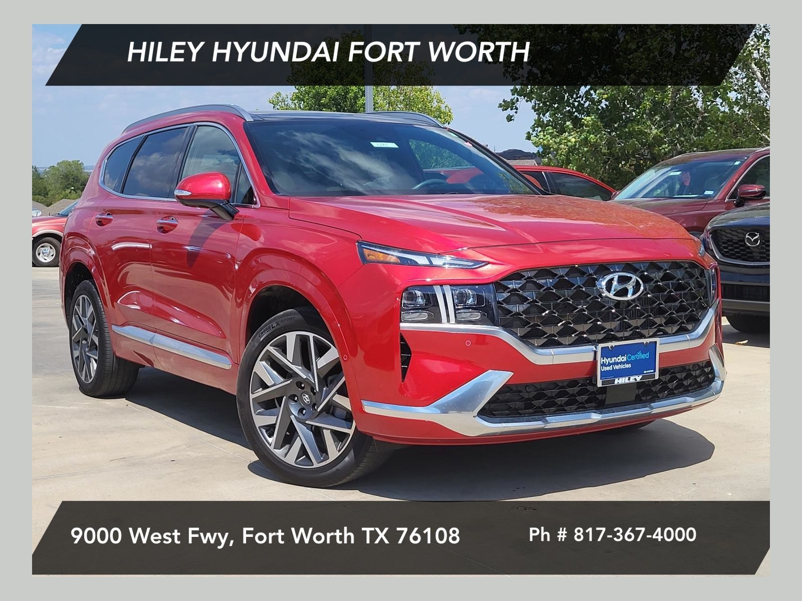 Calypso Red 2022 Hyundai Santa Fe SUV / Crossover Front-Wheel Drive Automatic
