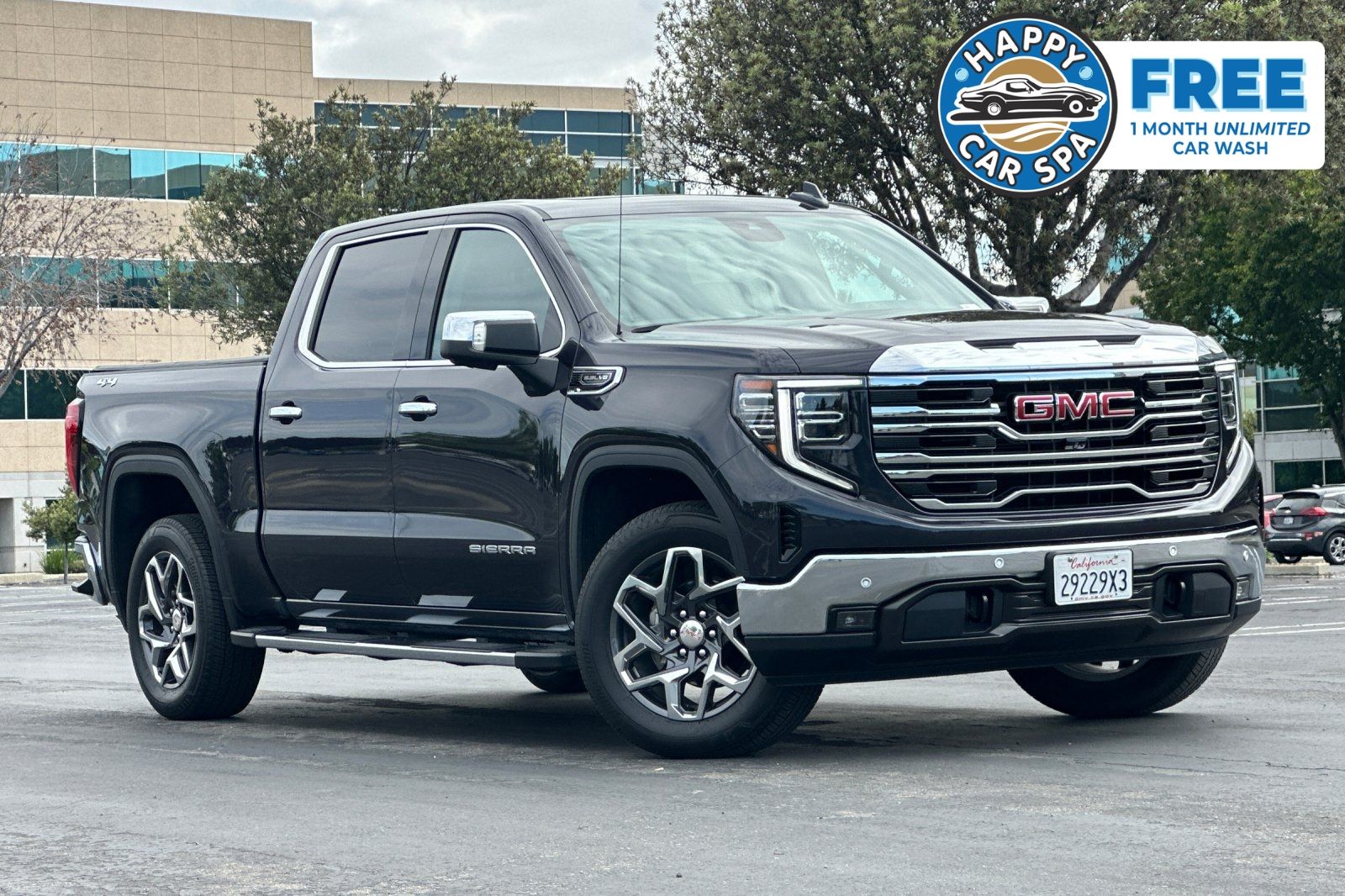 Titanium Rush Metallic 2024 GMC Sierra 1500 SLT Crew Cab 4WD Pickup Truck Four-Wheel Drive Automatic