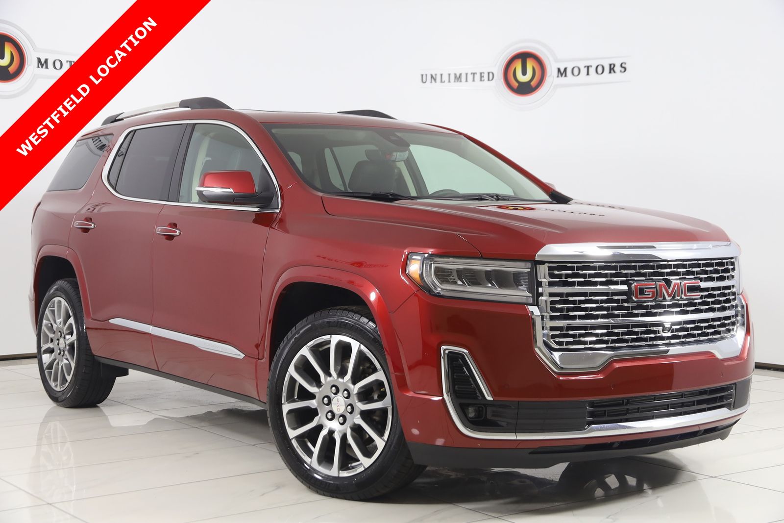 Volcanic Red Tintcoat 2023 GMC Acadia SUV / Crossover Four-Wheel Drive 9-Speed Automatic