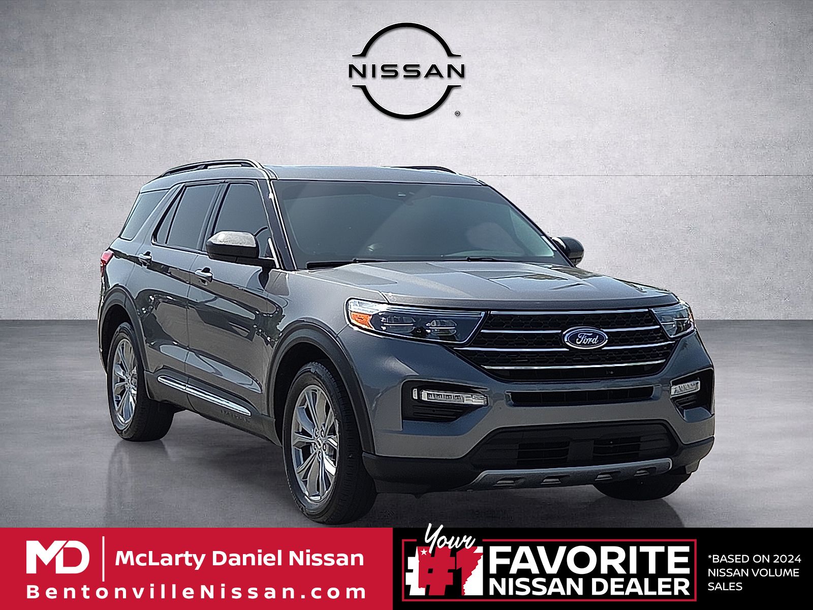 Gray Metallic 2023 Ford Explorer SUV / Crossover All-Wheel Drive Automatic