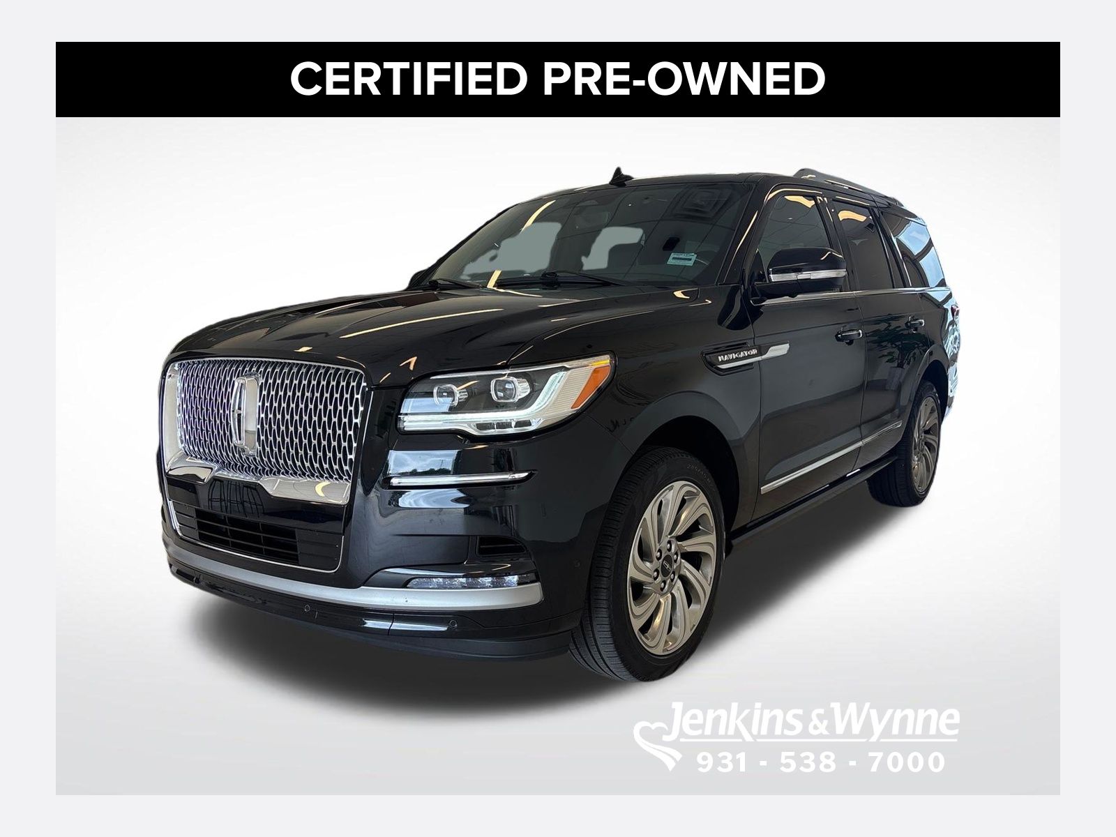 Infinite Black Metallic Clearcoat 2024 Lincoln Navigator Premiere 4WD SUV / Crossover Four-Wheel Drive Automatic