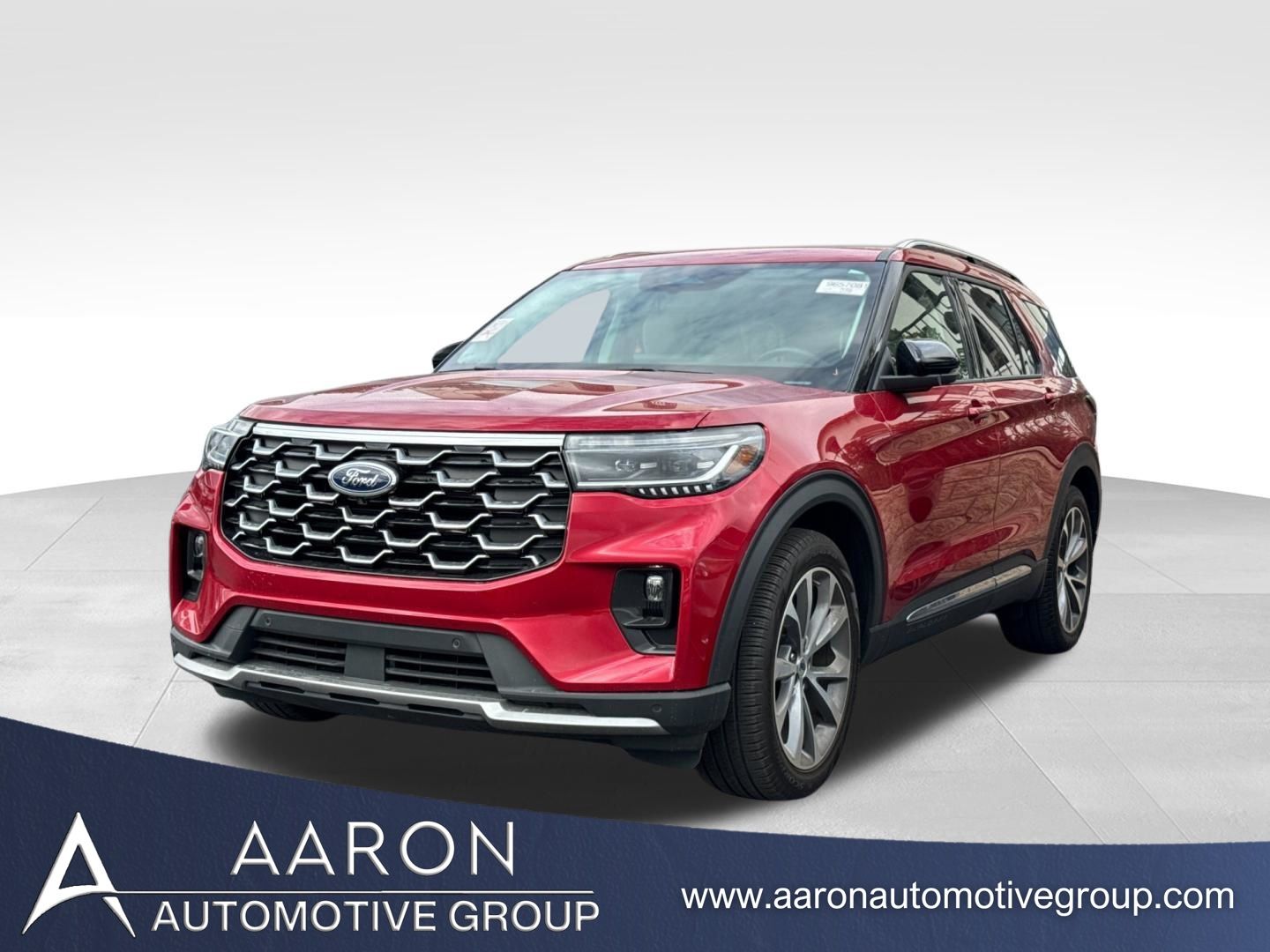 Red Metallic 2025 Ford Explorer Platinum RWD SUV / Crossover Rear-Wheel Drive Automatic