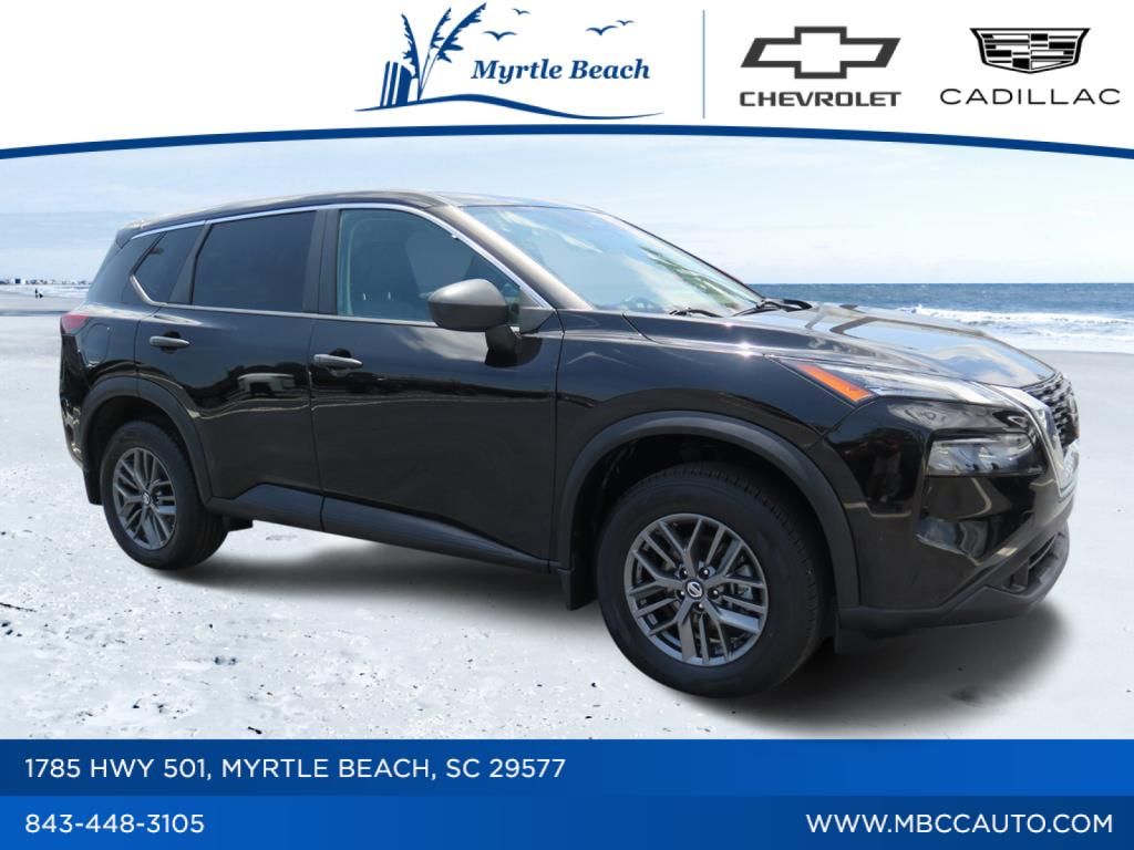 Super Black 2021 Nissan Rogue SUV / Crossover Front-Wheel Drive Continuously Variable Transmission
