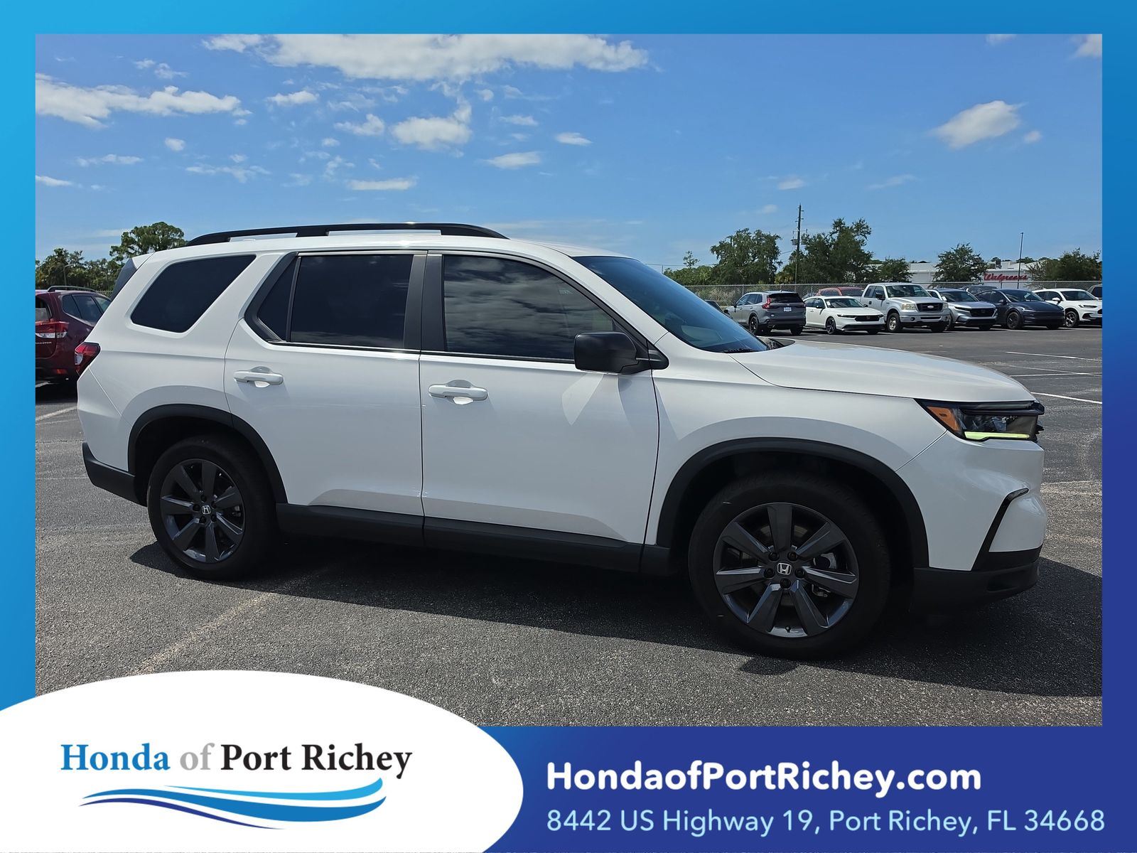 Platinum White Pearl 2025 Honda Pilot SUV / Crossover All-Wheel Drive Automatic