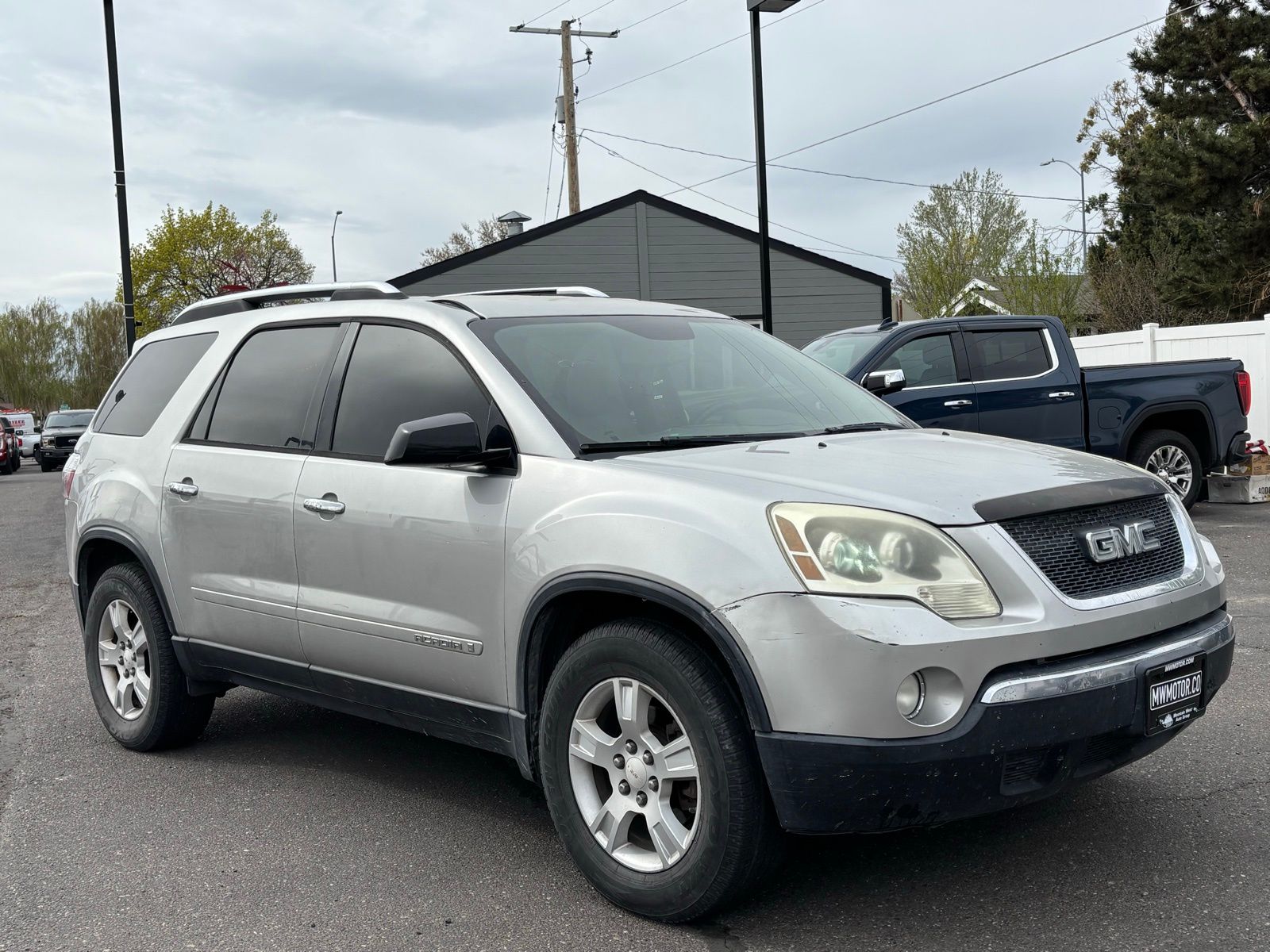 Liquid Silver Metallic 2007 GMC Acadia SLE-1 AWD SUV / Crossover All-Wheel Drive 6-Speed Automatic Overdrive