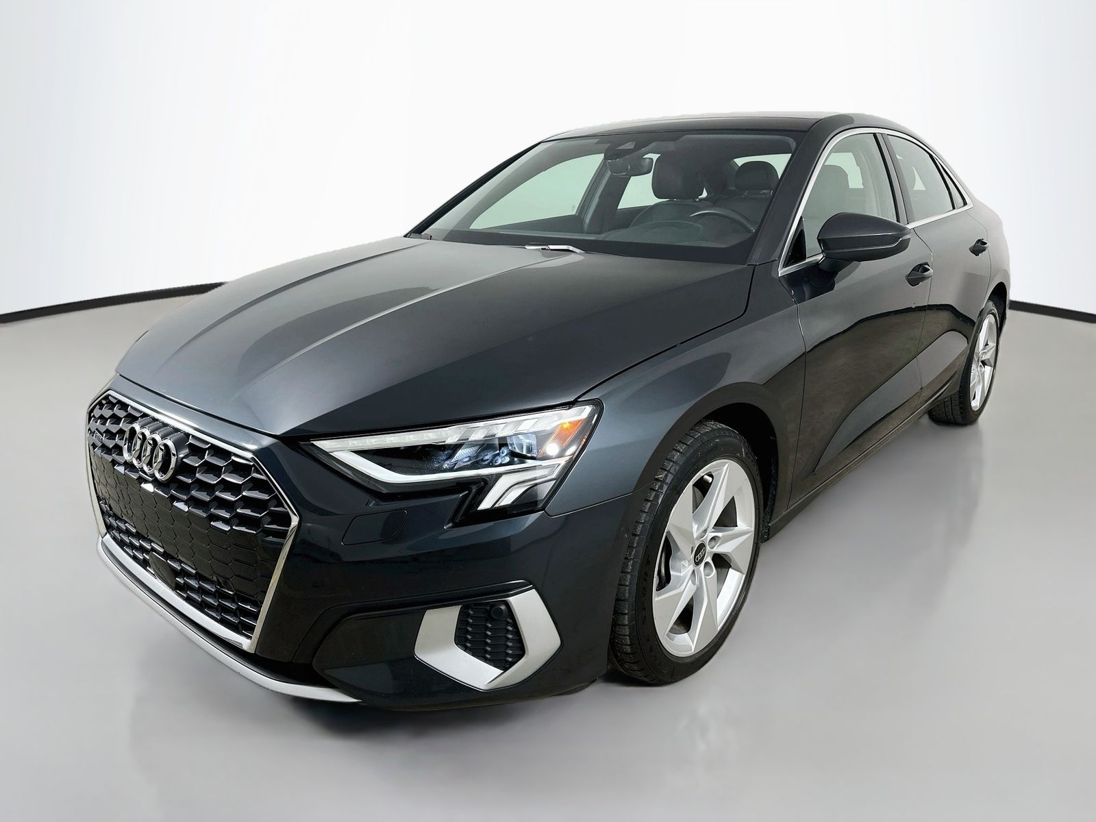 Manhattan Gray Metallic 2023 Audi A3 Sedan All-Wheel Drive 7-Speed Automatic