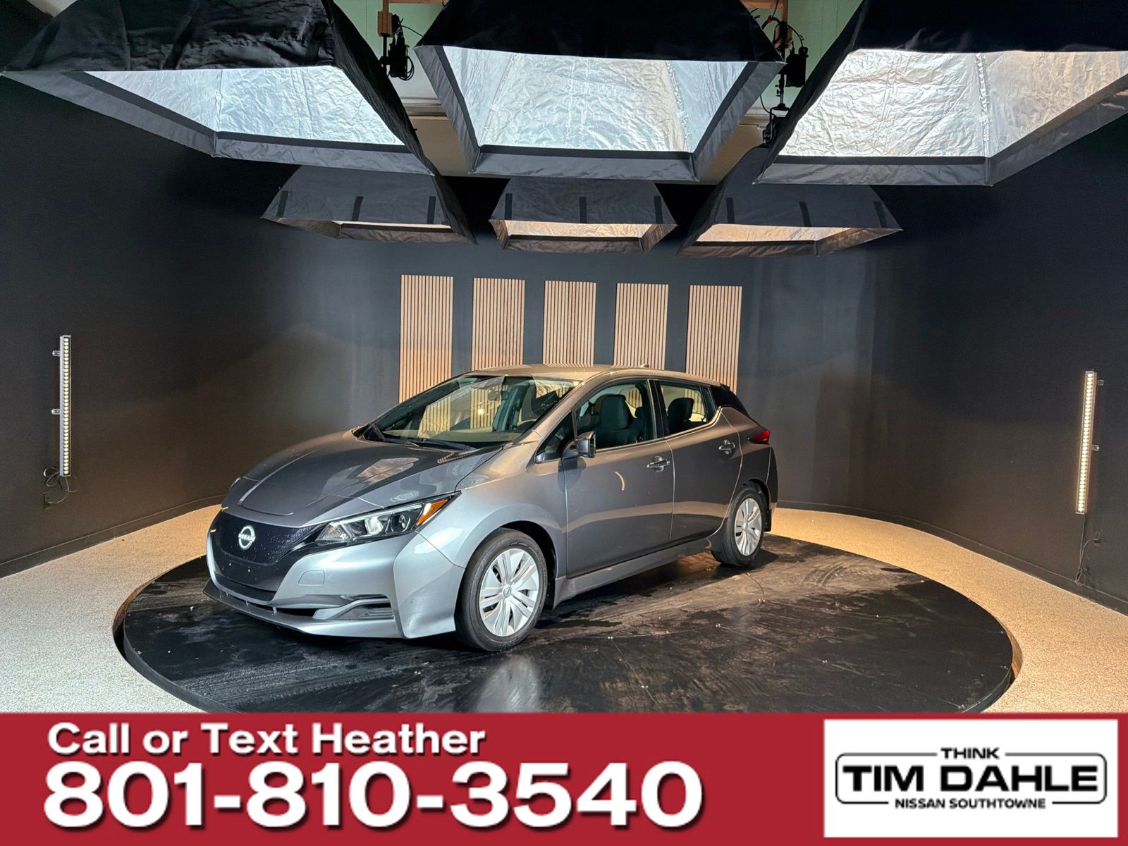 Gray (Gun Metallic) 2024 Nissan LEAF Hatchback Front-Wheel Drive Automatic