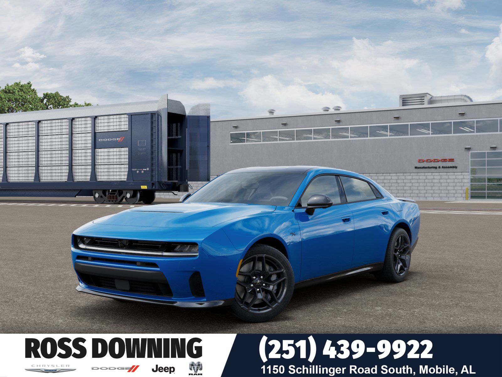 Bludicrous 2026 Dodge Charger R/T Sedan AWD Sedan All-Wheel Drive 8-Speed Automatic