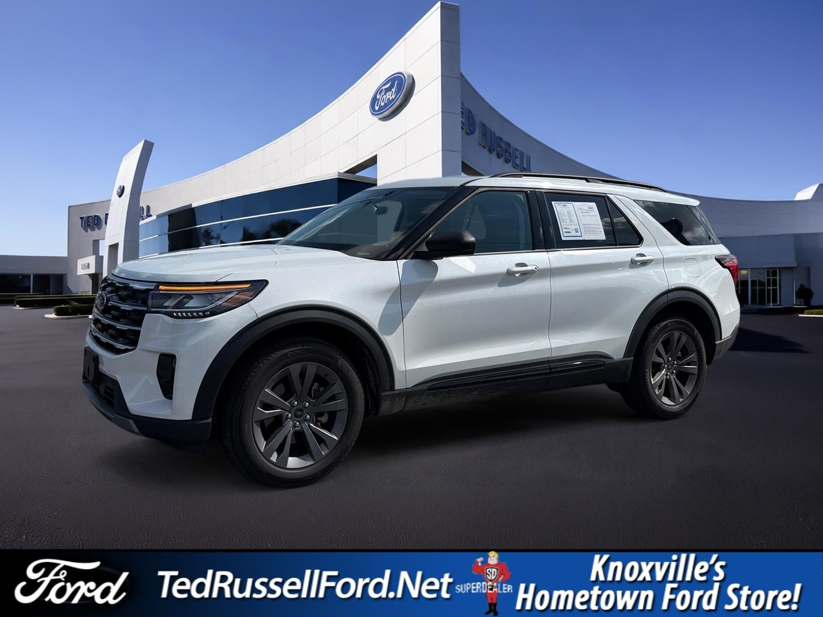 White Metallic 2026 Ford Explorer SUV / Crossover All-Wheel Drive Automatic