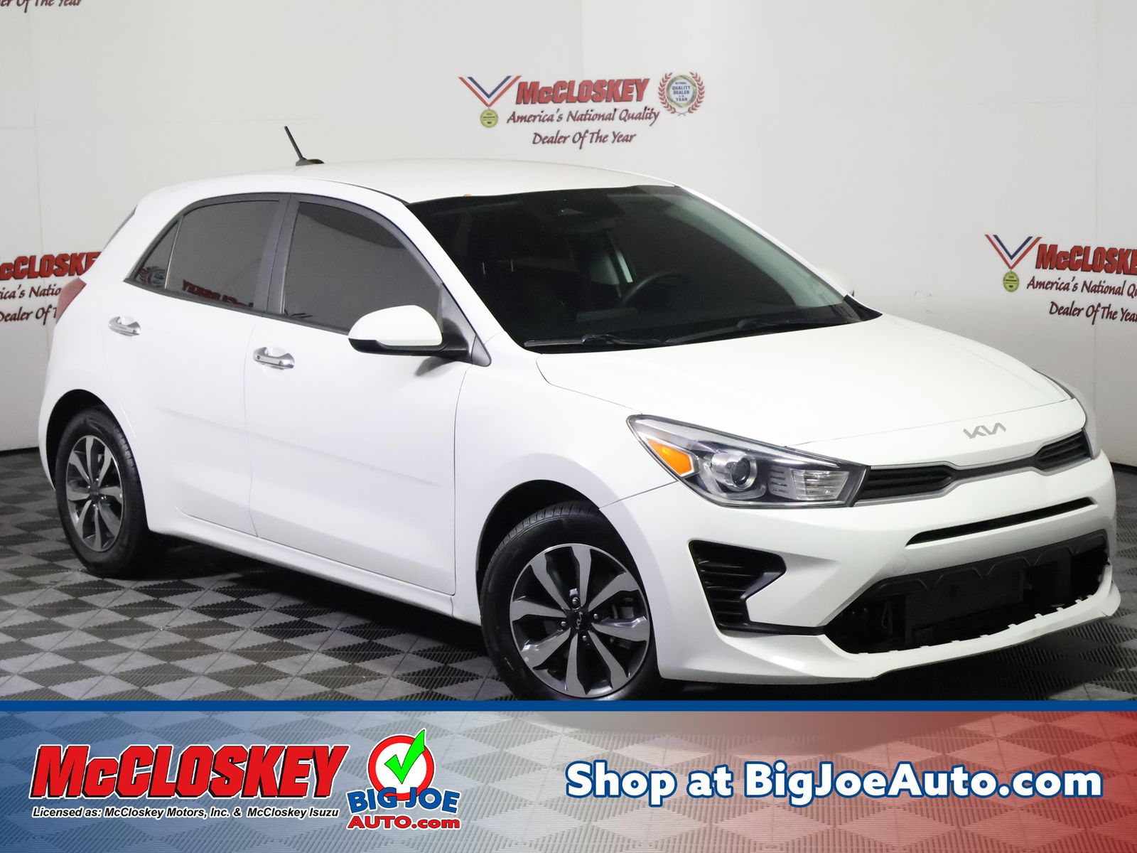 Clear White 2022 Kia Rio5 Wagon Front-Wheel Drive Continuously Variable Transmission