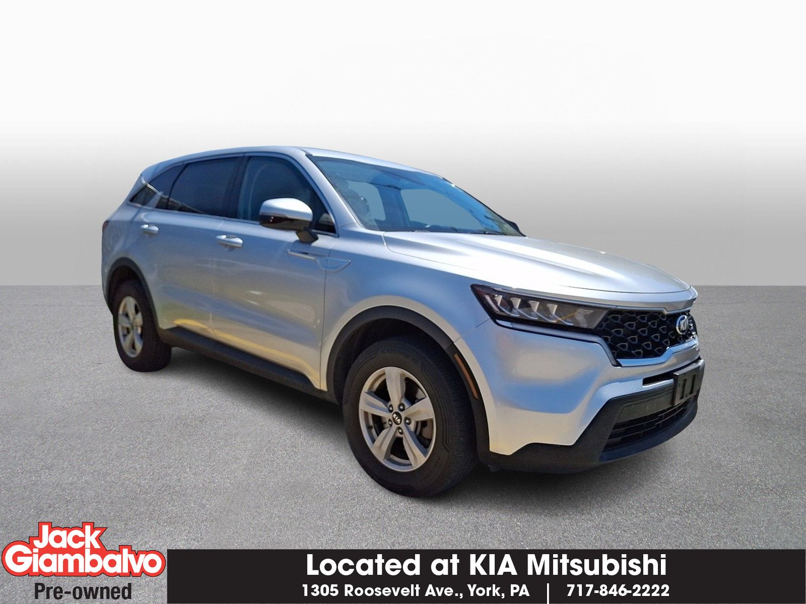 Sparkling Silver 2021 Kia Sorento LX AWD SUV / Crossover All-Wheel Drive 8-Speed Automatic