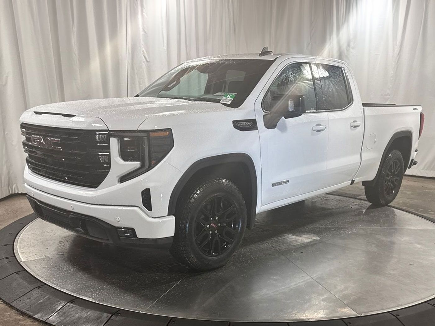 Summit White 2026 GMC Sierra 1500 Elevation Double Cab 4WD Pickup Truck Four-Wheel Drive Automatic