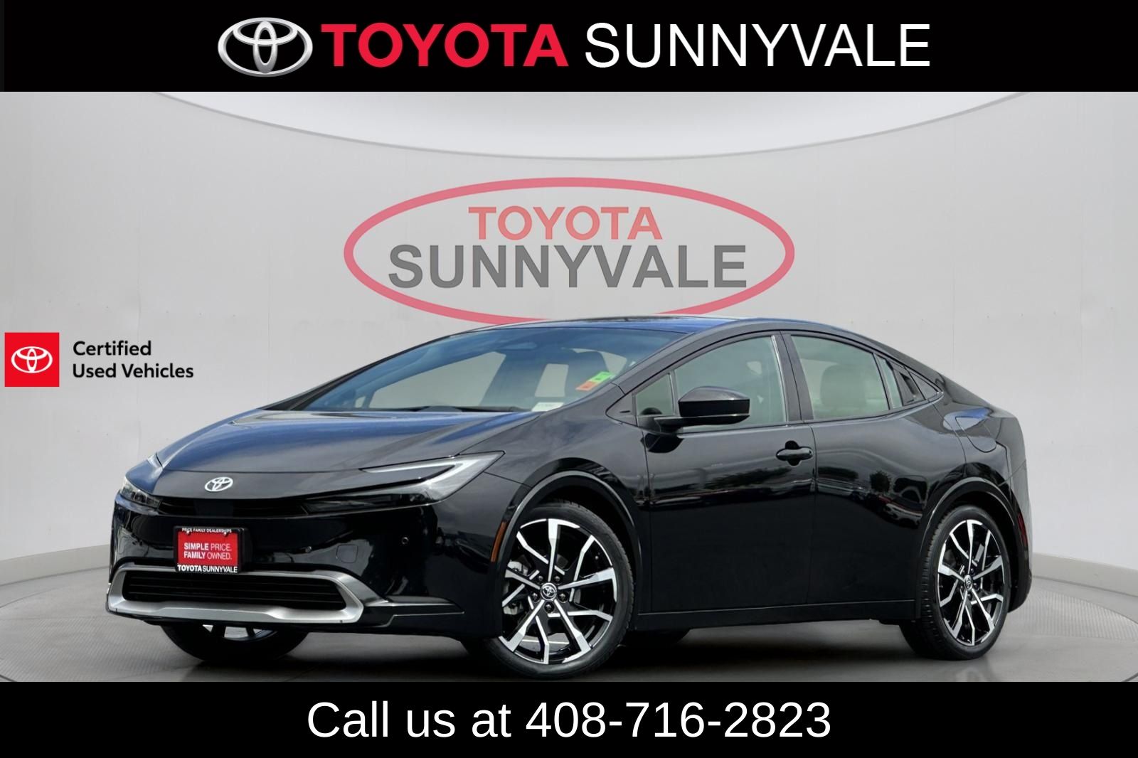 Midnight Black Metallic 2024 Toyota Prius Prime Hatchback Front-Wheel Drive Continuously Variable Transmission