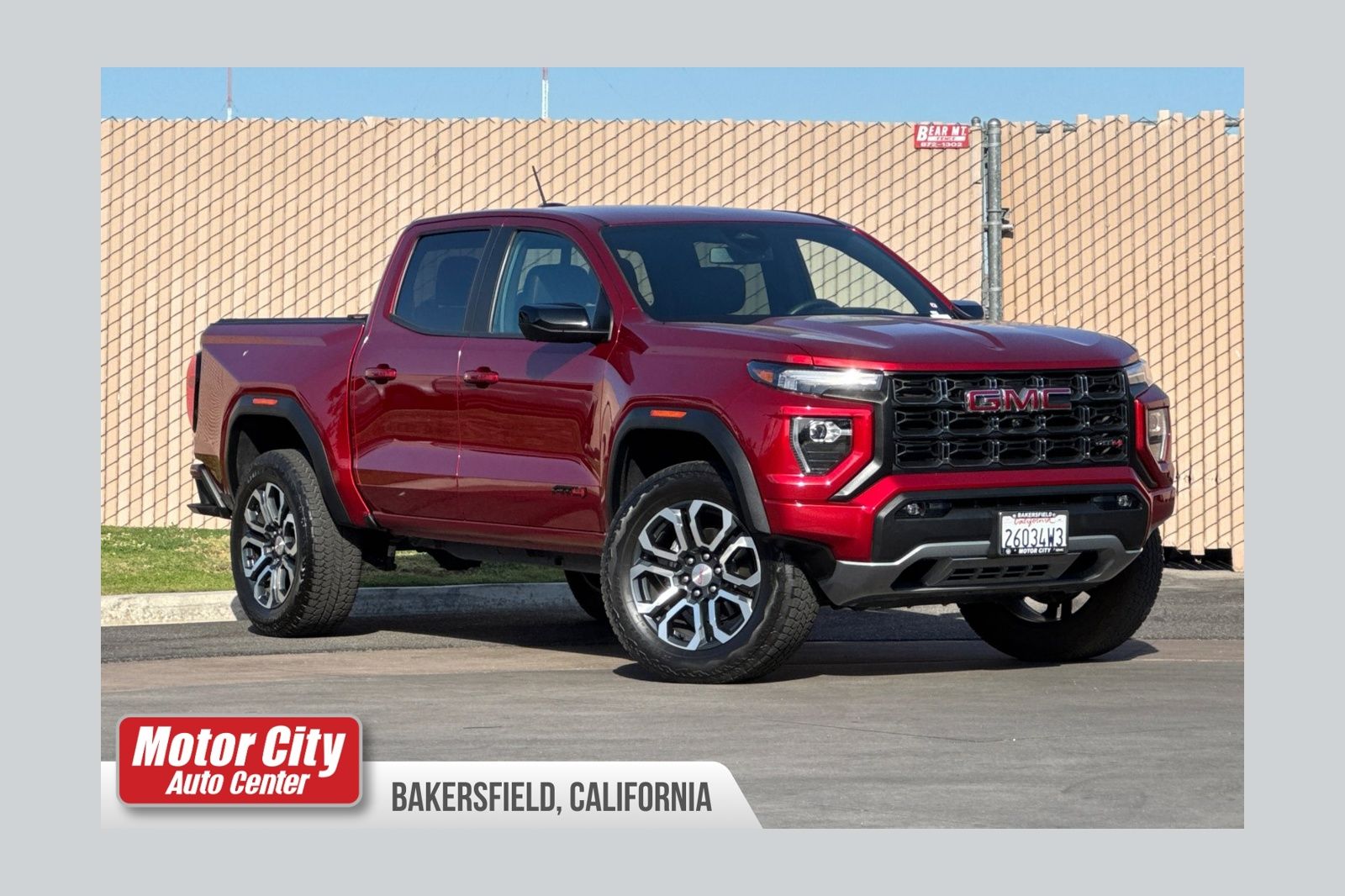 Volcanic Red 2023 GMC Canyon Pickup Truck Four-Wheel Drive 8-Speed Automatic