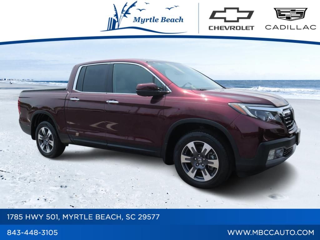 Red (Deep Scarlet Pearl) 2019 Honda Ridgeline Pickup Truck All-Wheel Drive 6-Speed Automatic