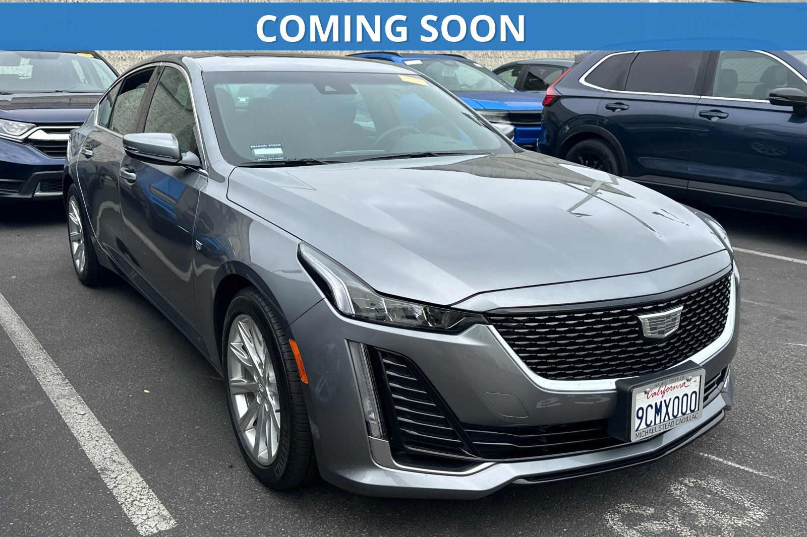 Gray (Satin Steel Metallic) 2022 Cadillac CT5 Sedan Rear-Wheel Drive Automatic