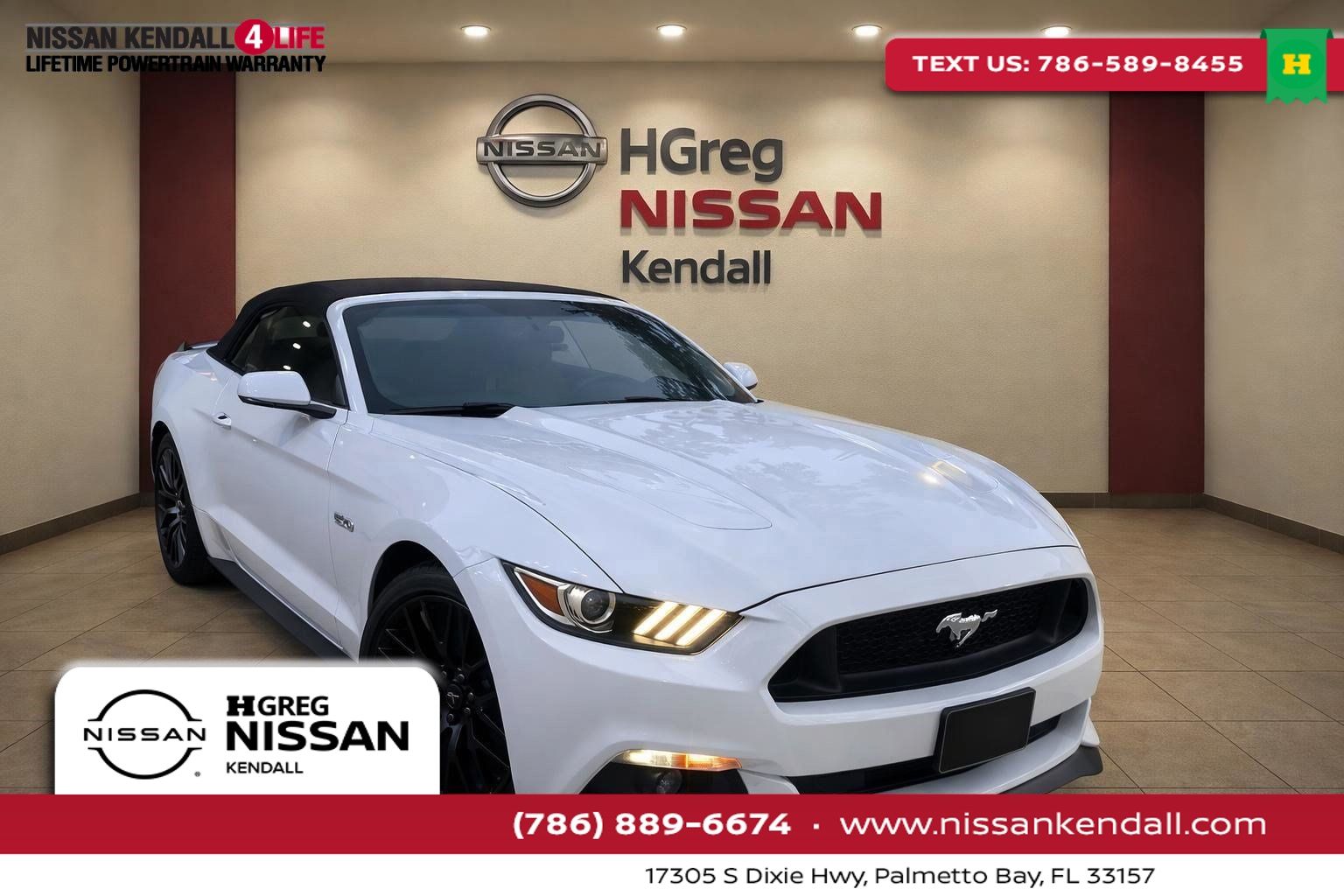 Oxford White 2017 Ford Mustang Convertible Rear-Wheel Drive 6-Speed Automatic