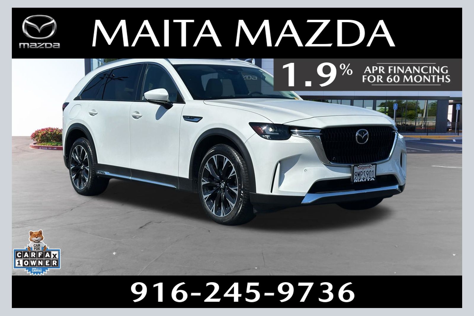 Rhodium White Premium 2024 Mazda CX-90 PHEV Premium AWD SUV / Crossover All-Wheel Drive 8-Speed Automatic