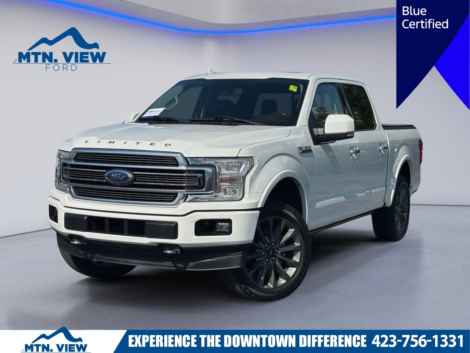 White Metallic 2020 Ford F-150 Pickup Truck Four-Wheel Drive Automatic