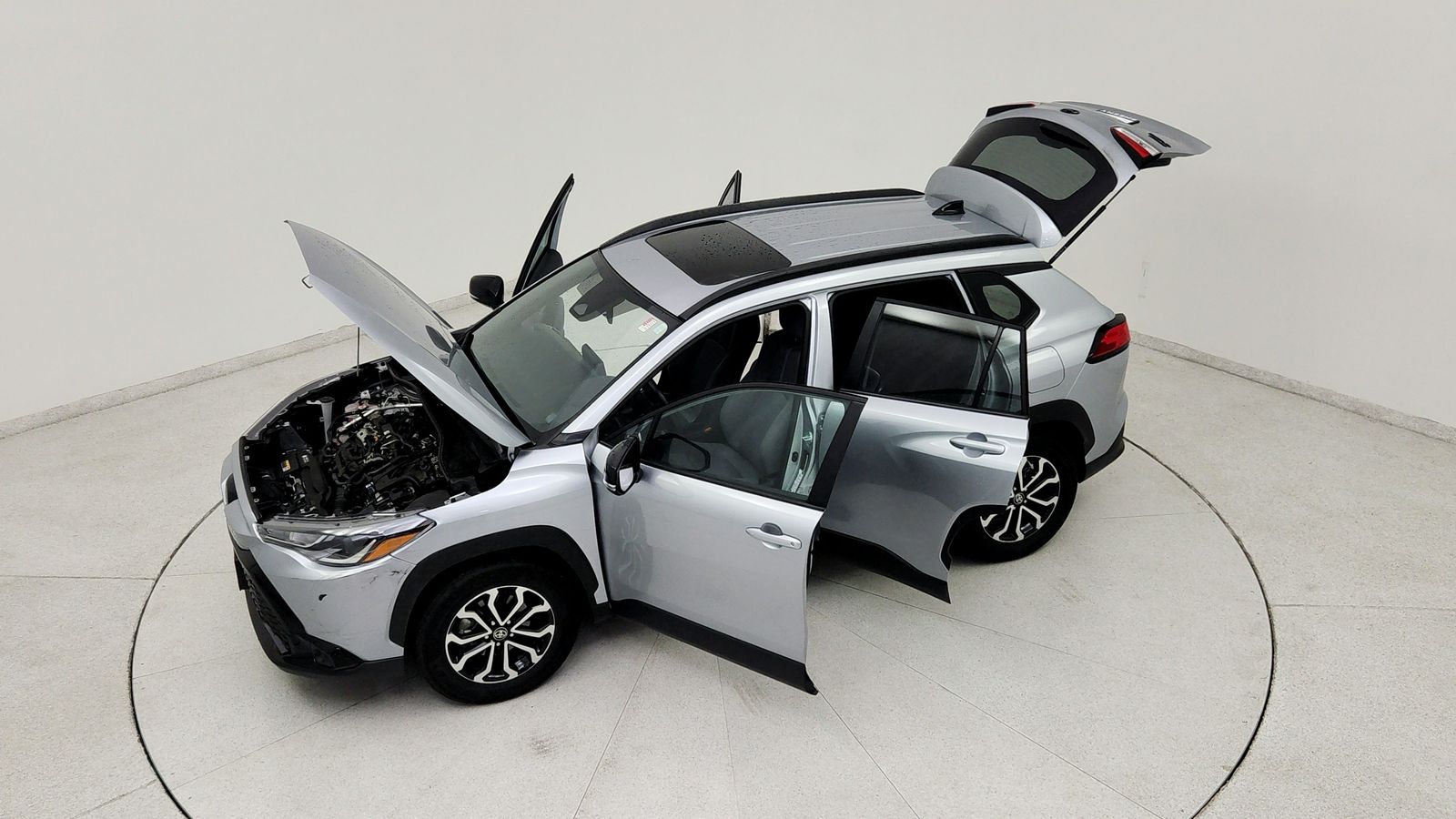 Used 2025 Silver Toyota Hybrid SE image 22
