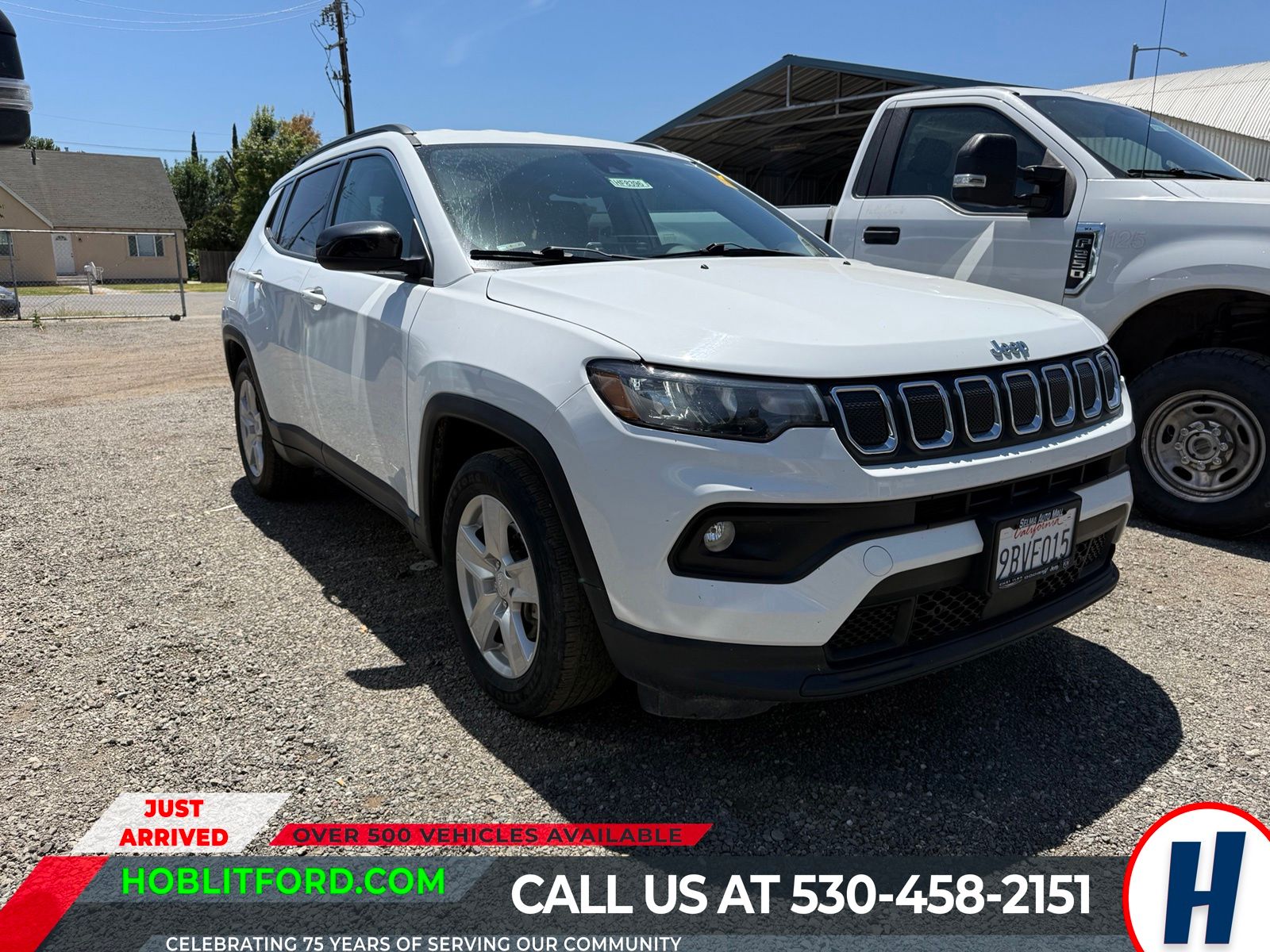 Bright White Clearcoat 2022 Jeep Compass SUV / Crossover Front-Wheel Drive 6-Speed Automatic