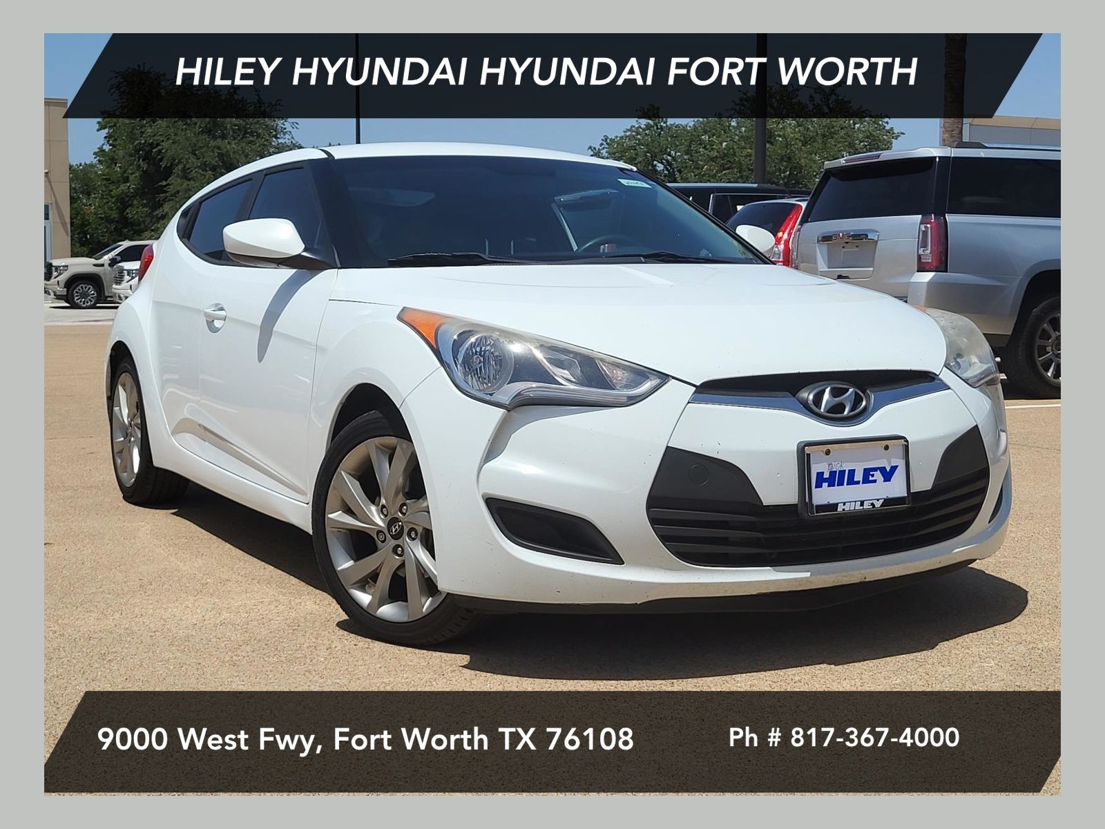 Century White 2016 Hyundai Veloster Coupe Front-Wheel Drive 6-Speed Dual Clutch