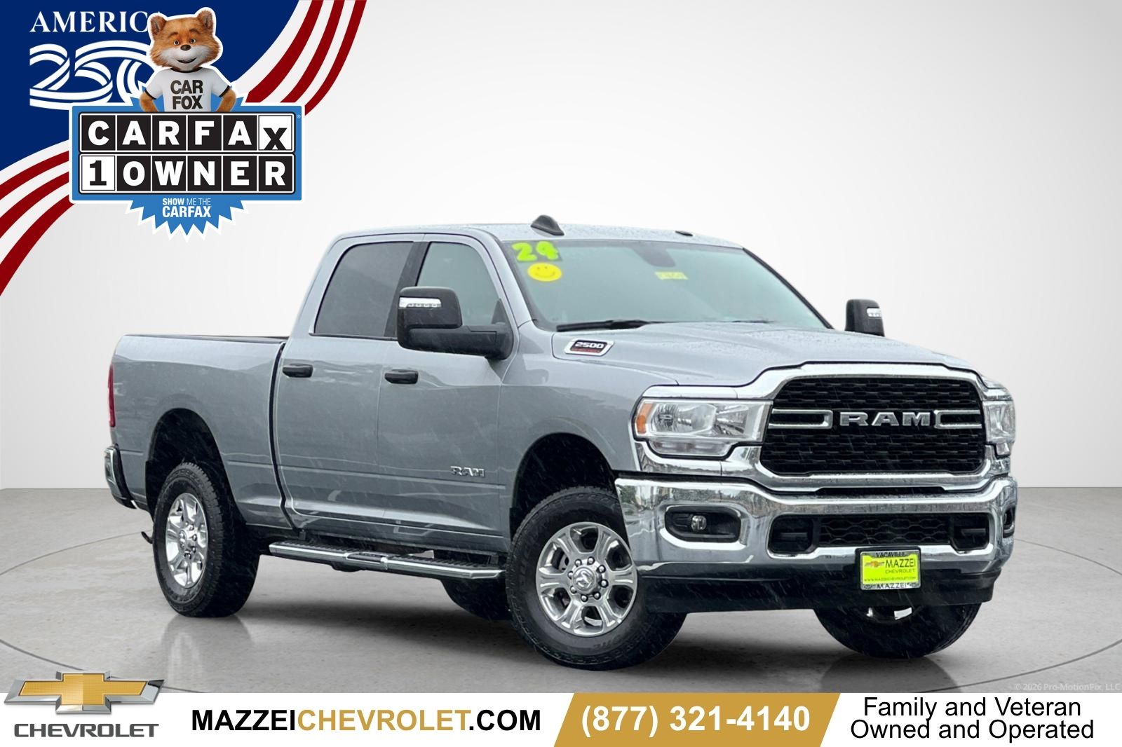 Billet Silver Metallic Clearcoat 2024 RAM 2500 Pickup Truck Four-Wheel Drive 8-Speed Automatic