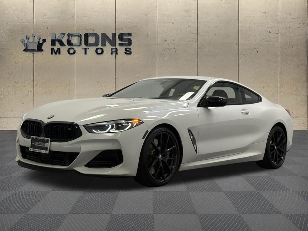 Mineral White Metallic 2023 BMW 8 Series Coupe All-Wheel Drive 8-Speed Automatic