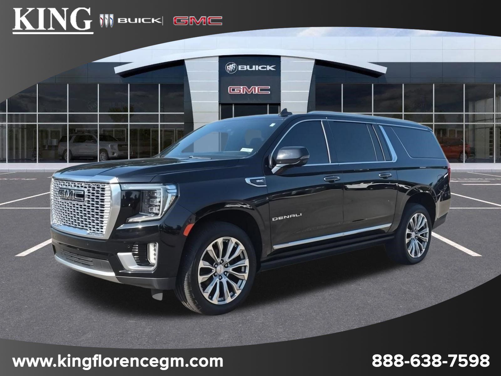 Onyx Black 2021 GMC Yukon XL SUV / Crossover Four-Wheel Drive 