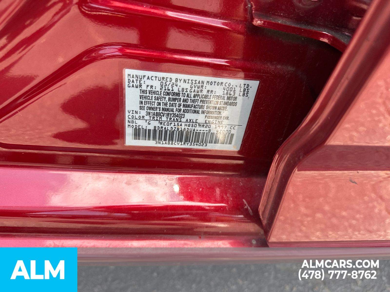 Used 2024 Scarlet Ember Tintcoat Nissan SV image 35